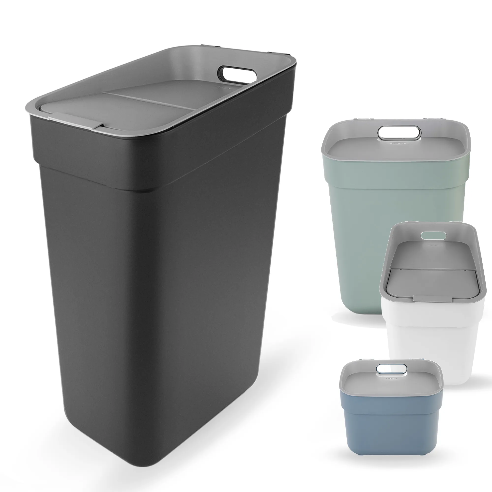 „Curver Ready to Collect“ 30 litrų pilka atliekų rūšiavimo šiukšliadėžė