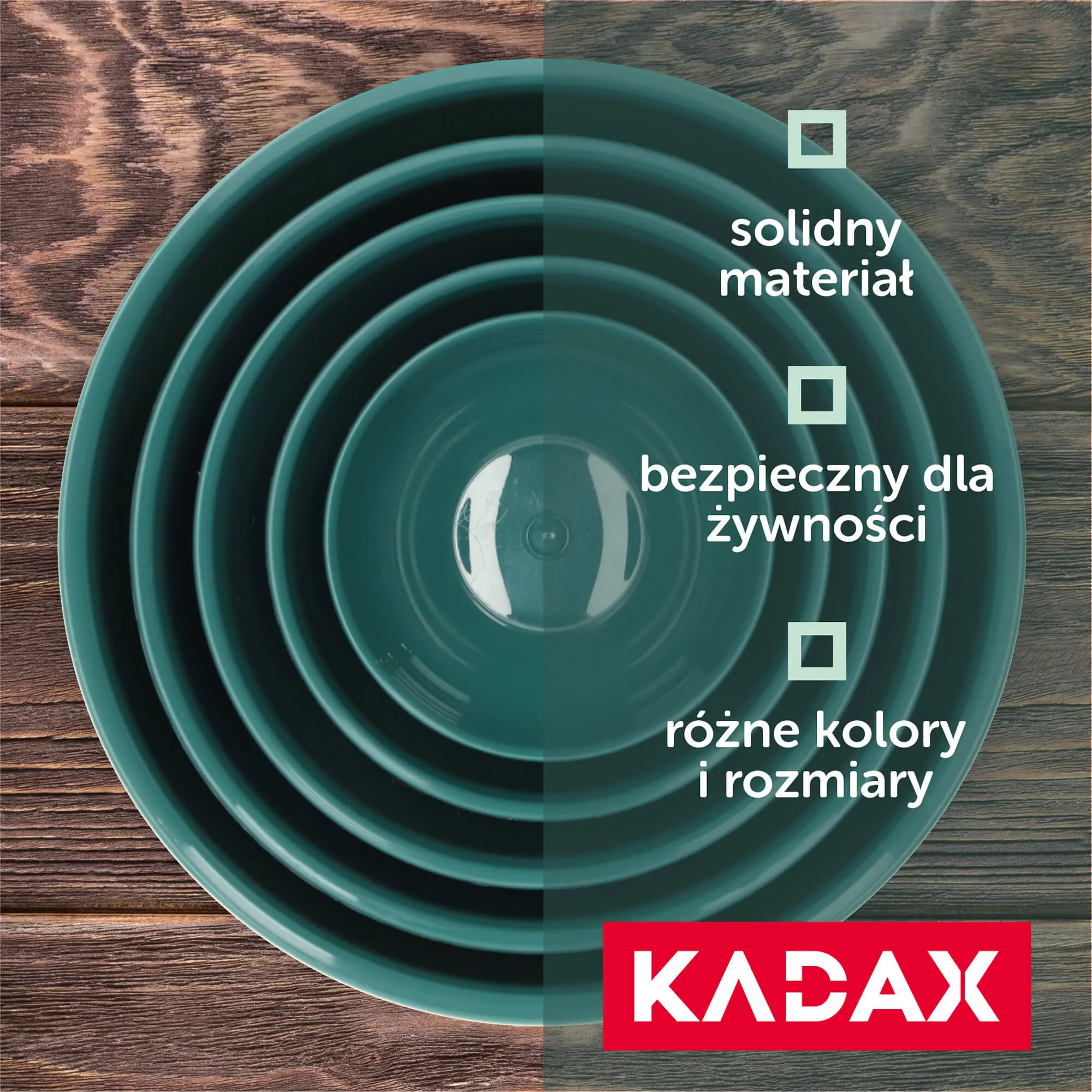 Musano 3L plastikinis virtuvės dubuo, žalias
