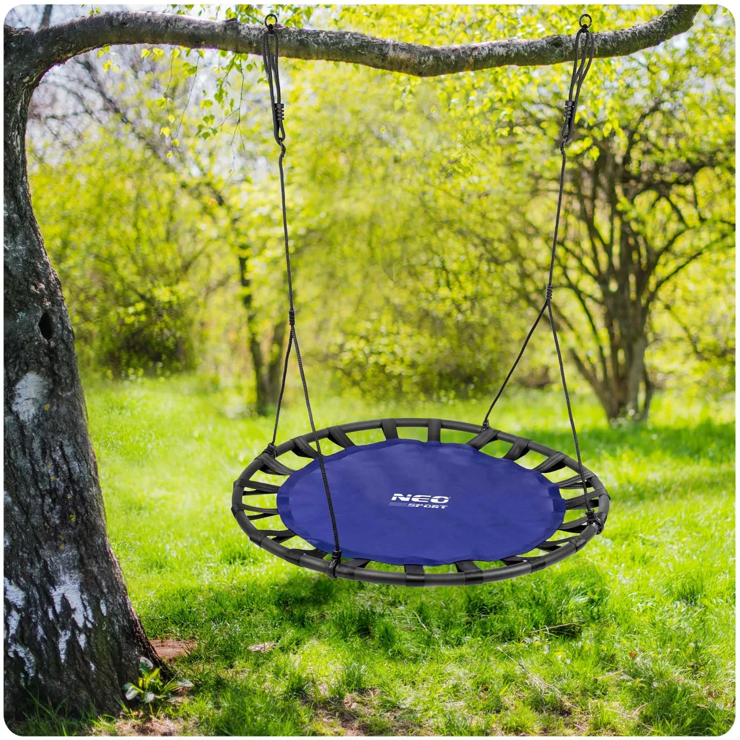 Sūpynės gandro lizdui SWINGO XXL 120 cm mėlynos - nuotrauka 1