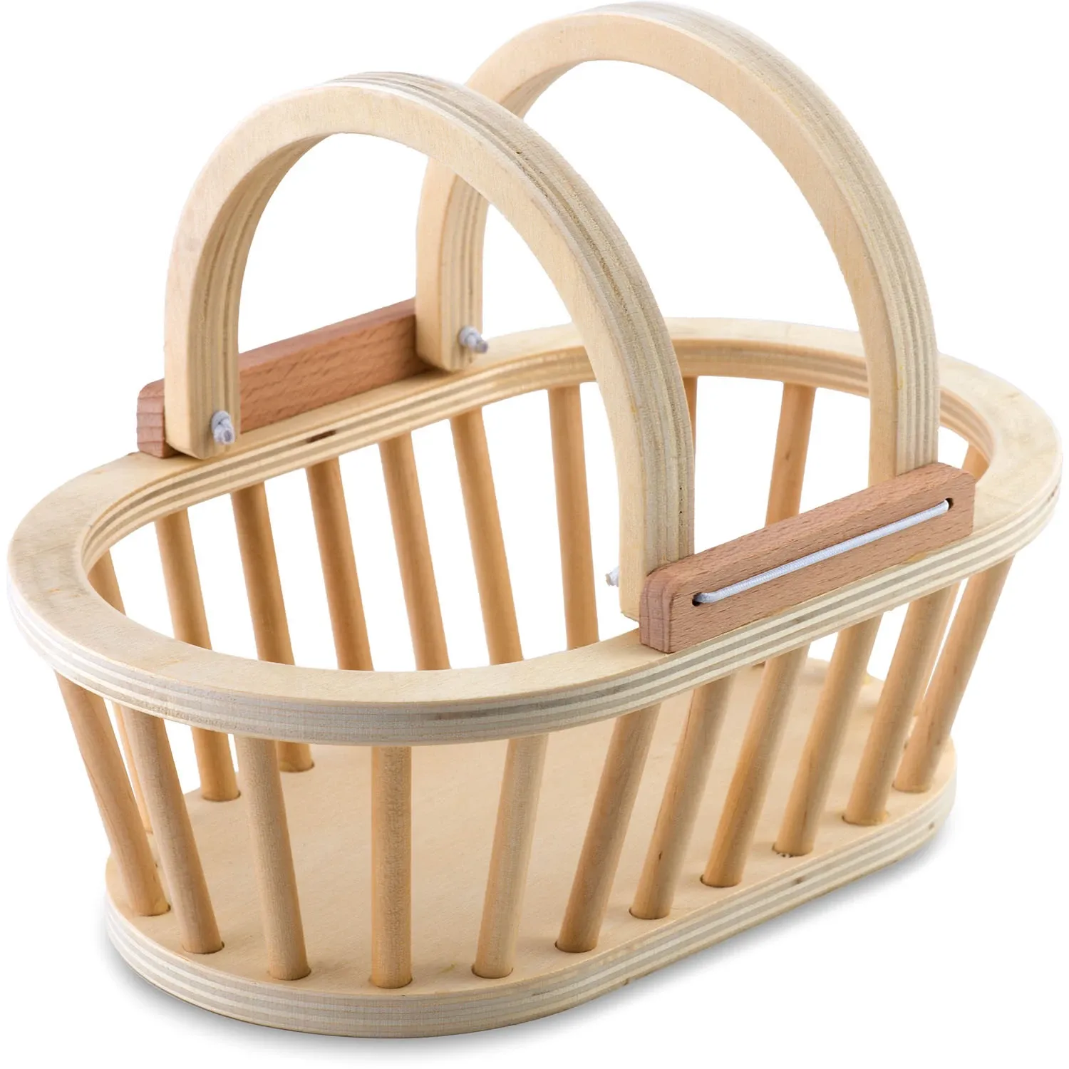 Medinis žaislų krepšelis su vaisiais pjaustymui, 9 vnt. RK-870 Ricokids - nuotrauka 1