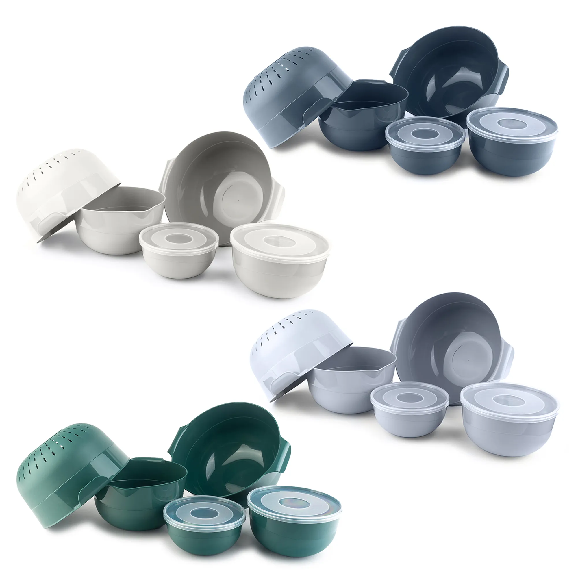 Dogato dubenėlių rinkinys, 7 dalys, tamsiai pilkas