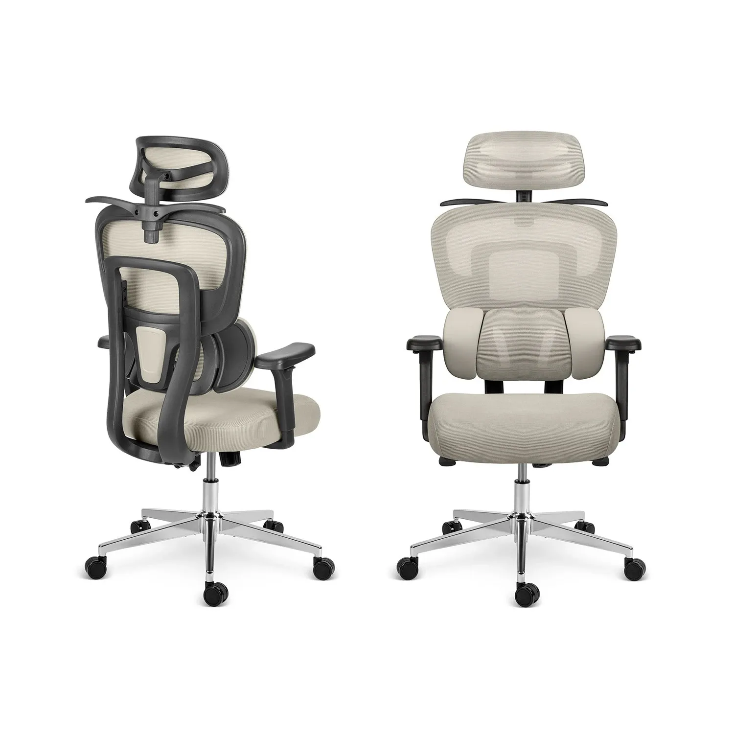 Sofotel Talin mikro tinklelio biuro kėdė – pilka - nuotrauka 1