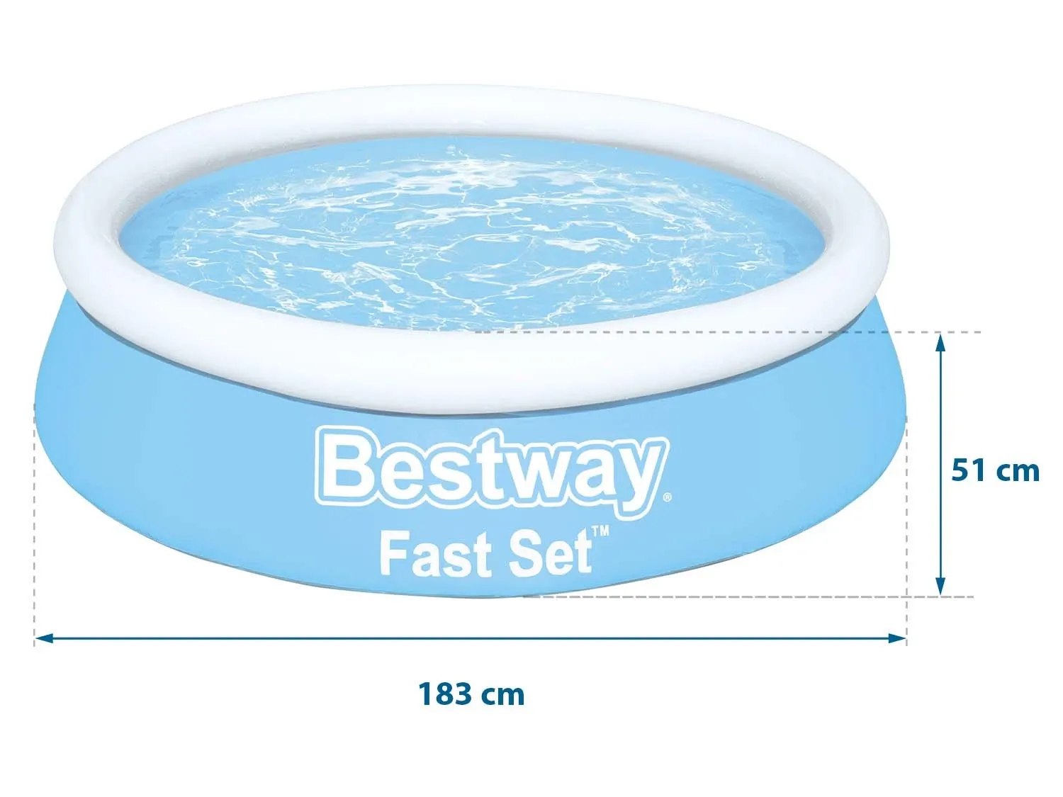 „Bestway 57392“ 183 x 51 cm sodo išplėtimo baseinas - nuotrauka 1