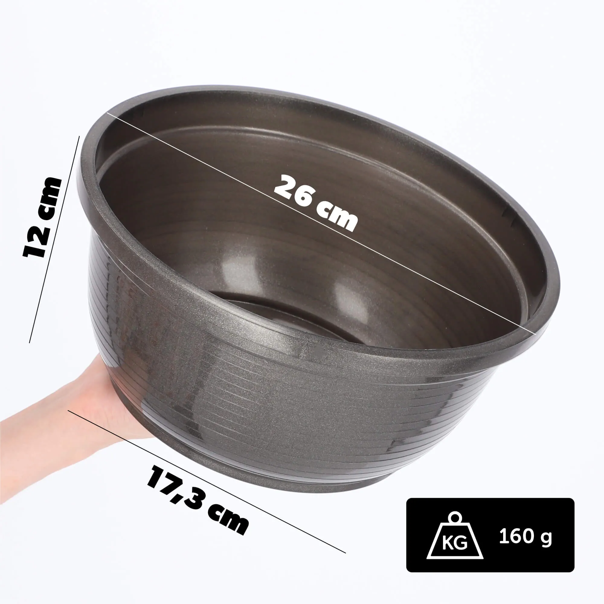 Verrna kapinių gėlių dubuo 26 x 12 cm