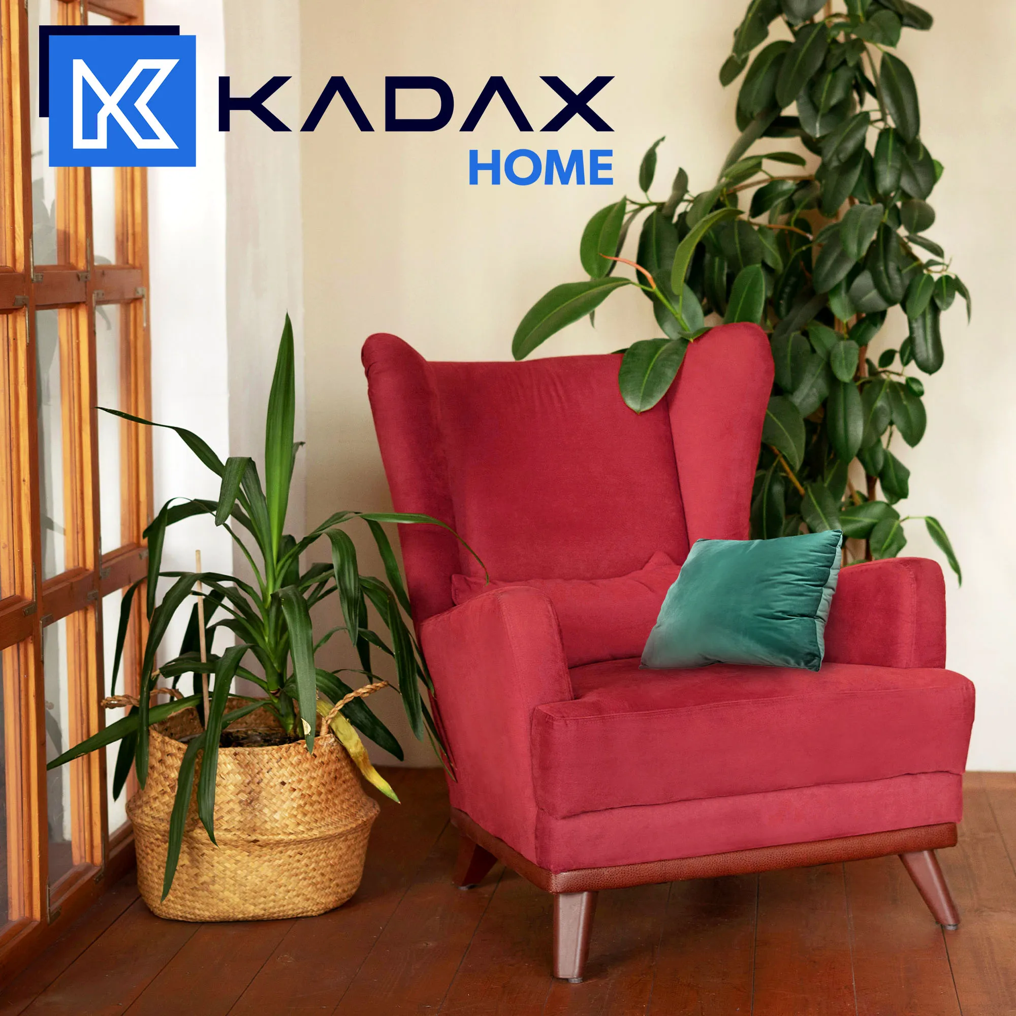 Dekoratyvinė aksominė pagalvė, žalia