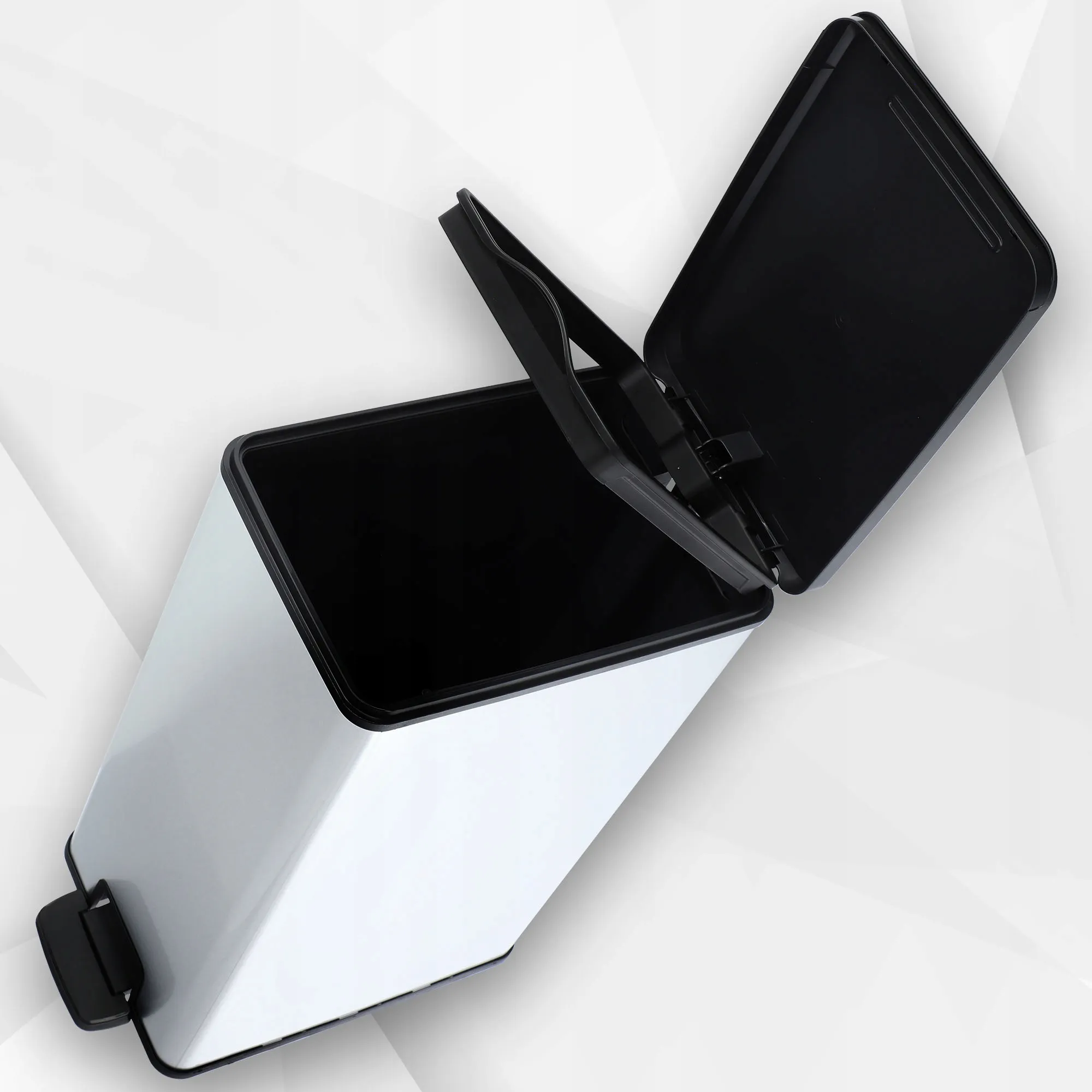 Curver Slim šiukšliadėžė 40 l, sidabrinė