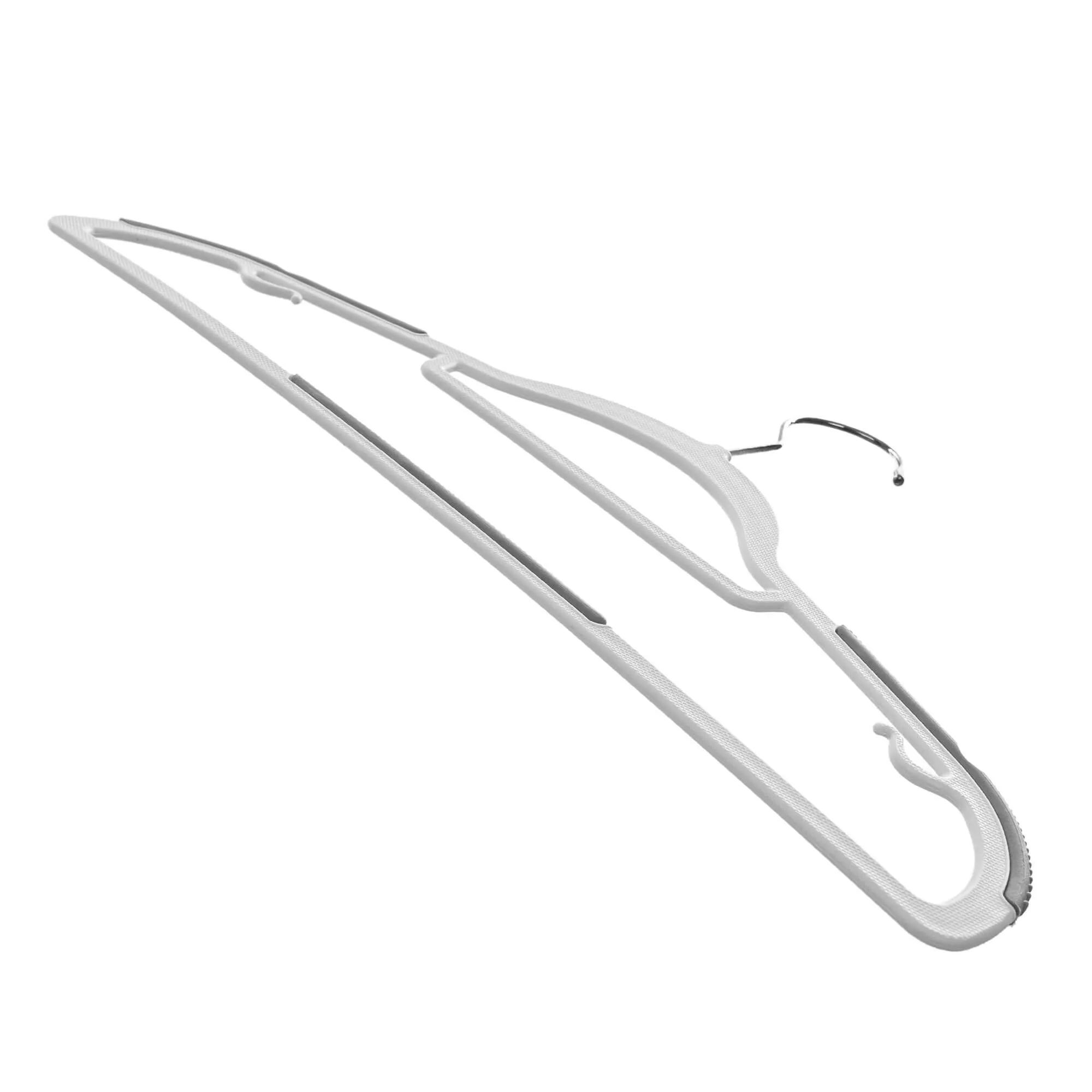 „Cuves“ drabužių pakaba su neslystančiu paviršiumi, pilka, 5 vnt.