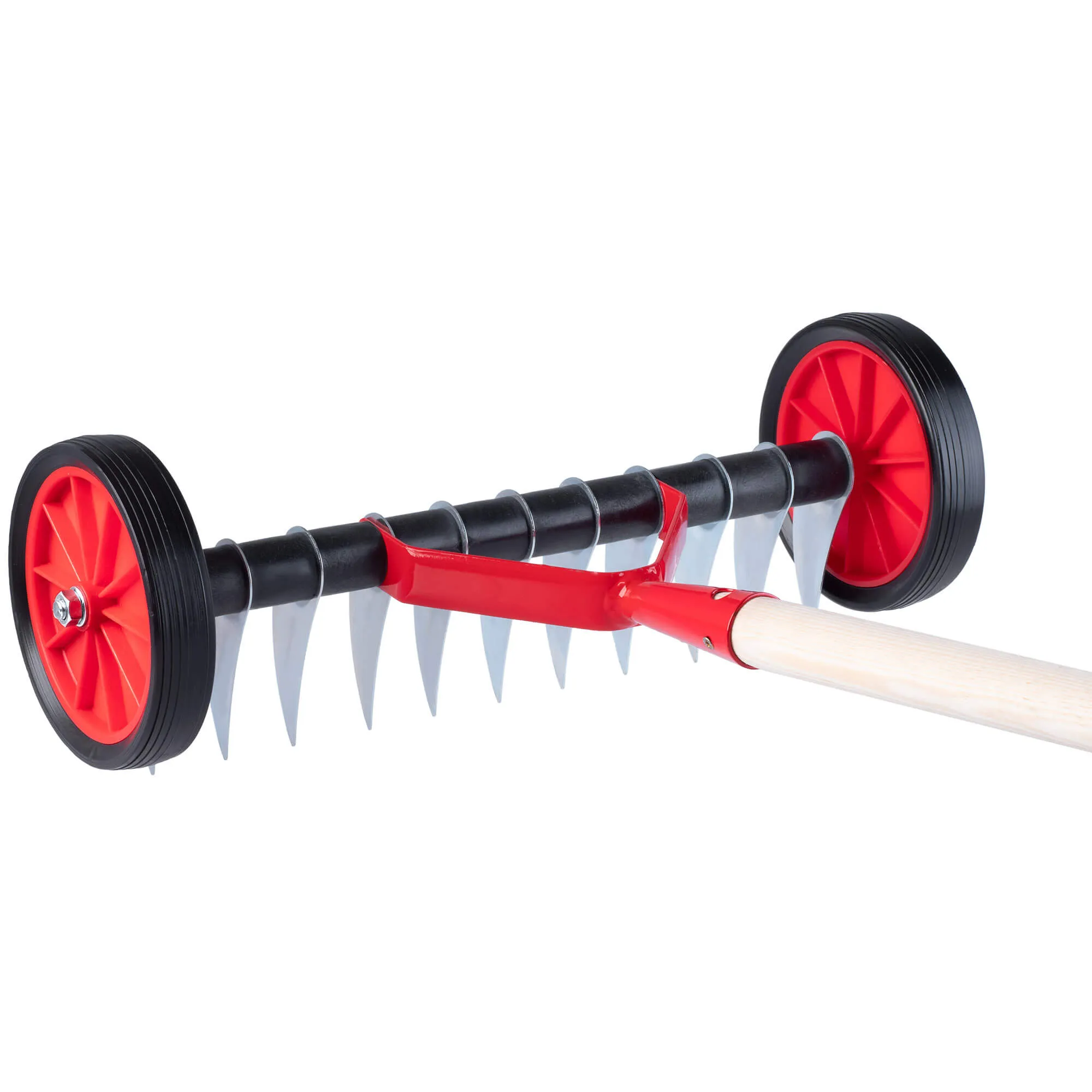 Cannai aeratorius ant ratų 148 x 43 cm, raudonas