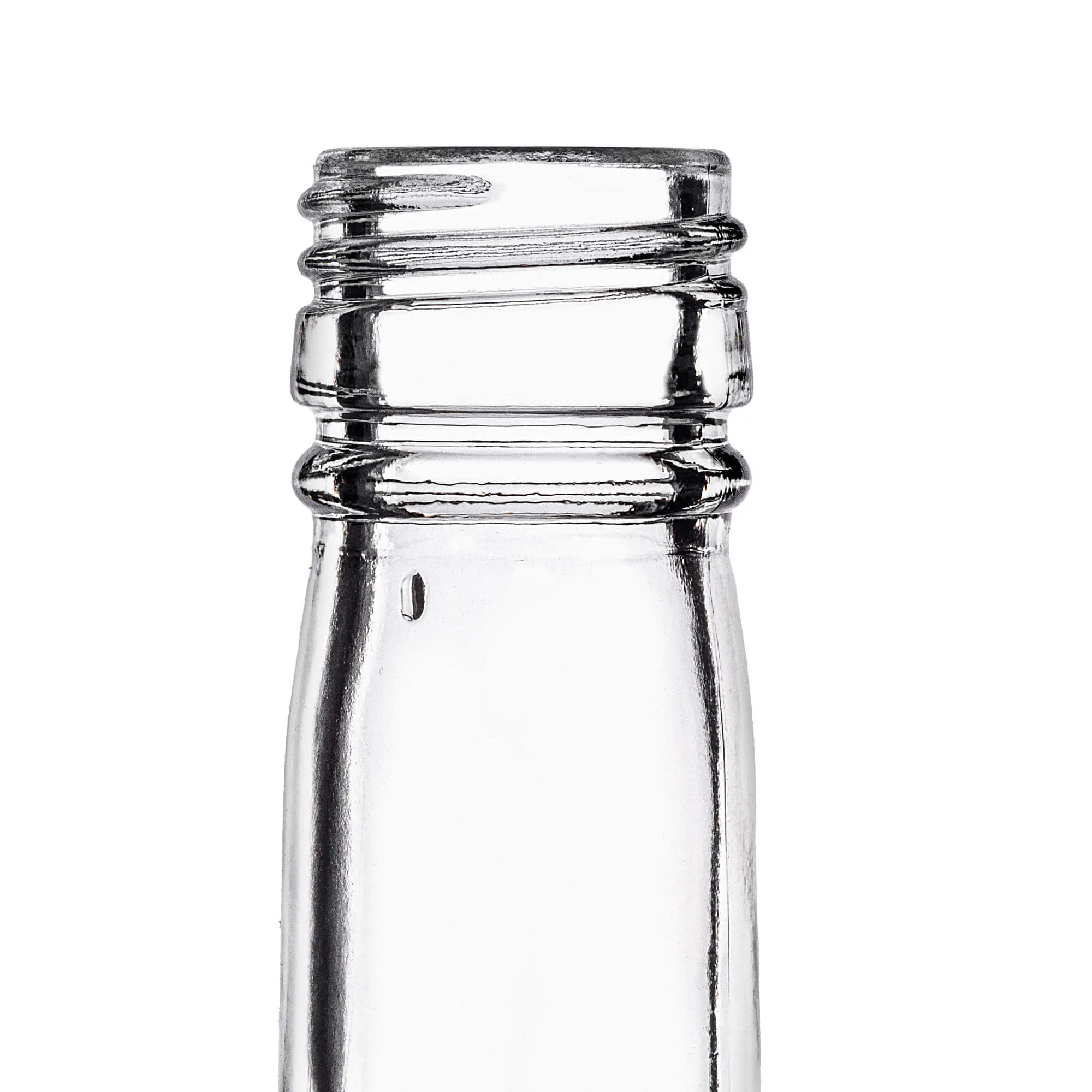 Fala stiklinis tinktūros buteliukas 200 ml su ilgu juodu dangteliu 50 vnt.