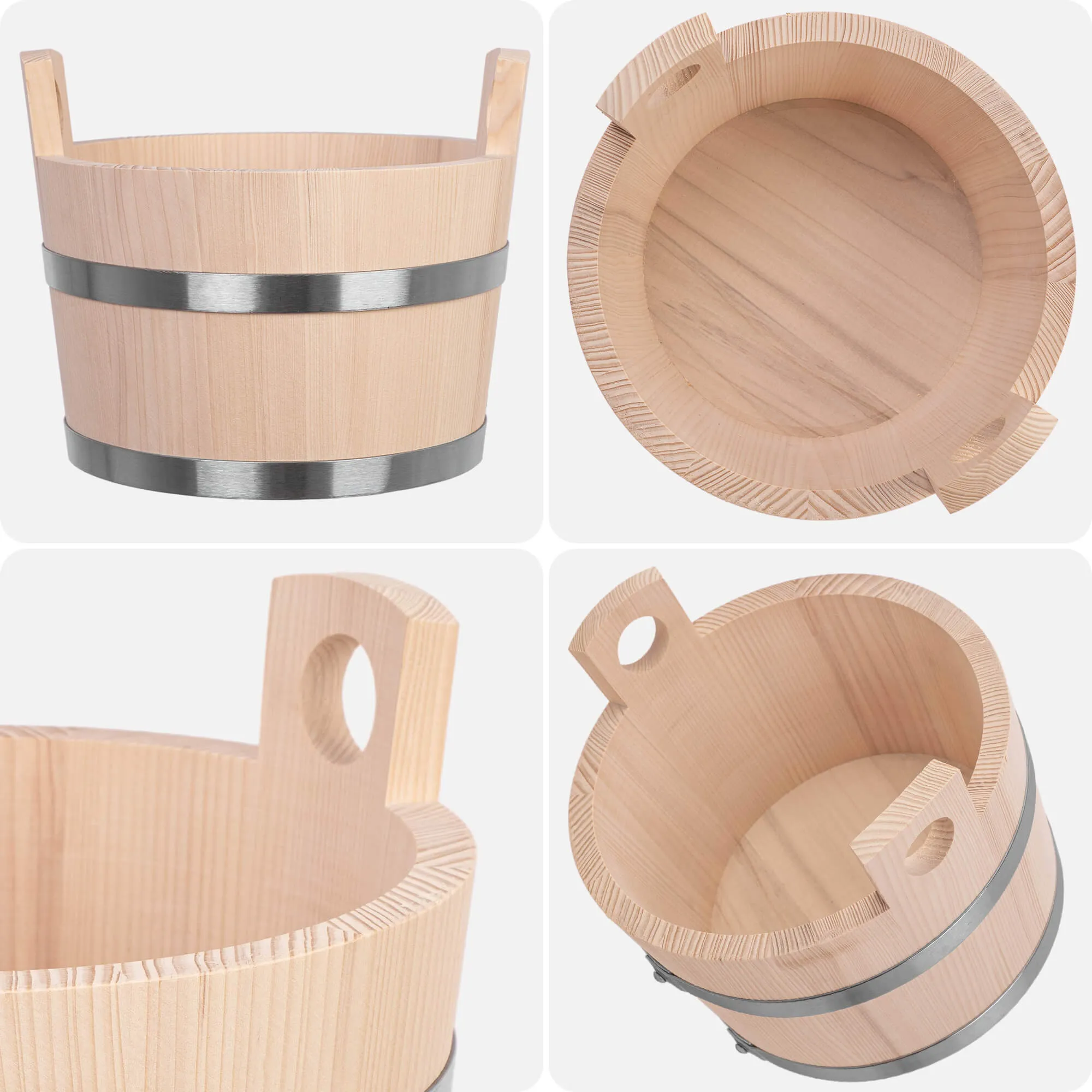 Potame 5L medinis kibiras su dviem rankenomis