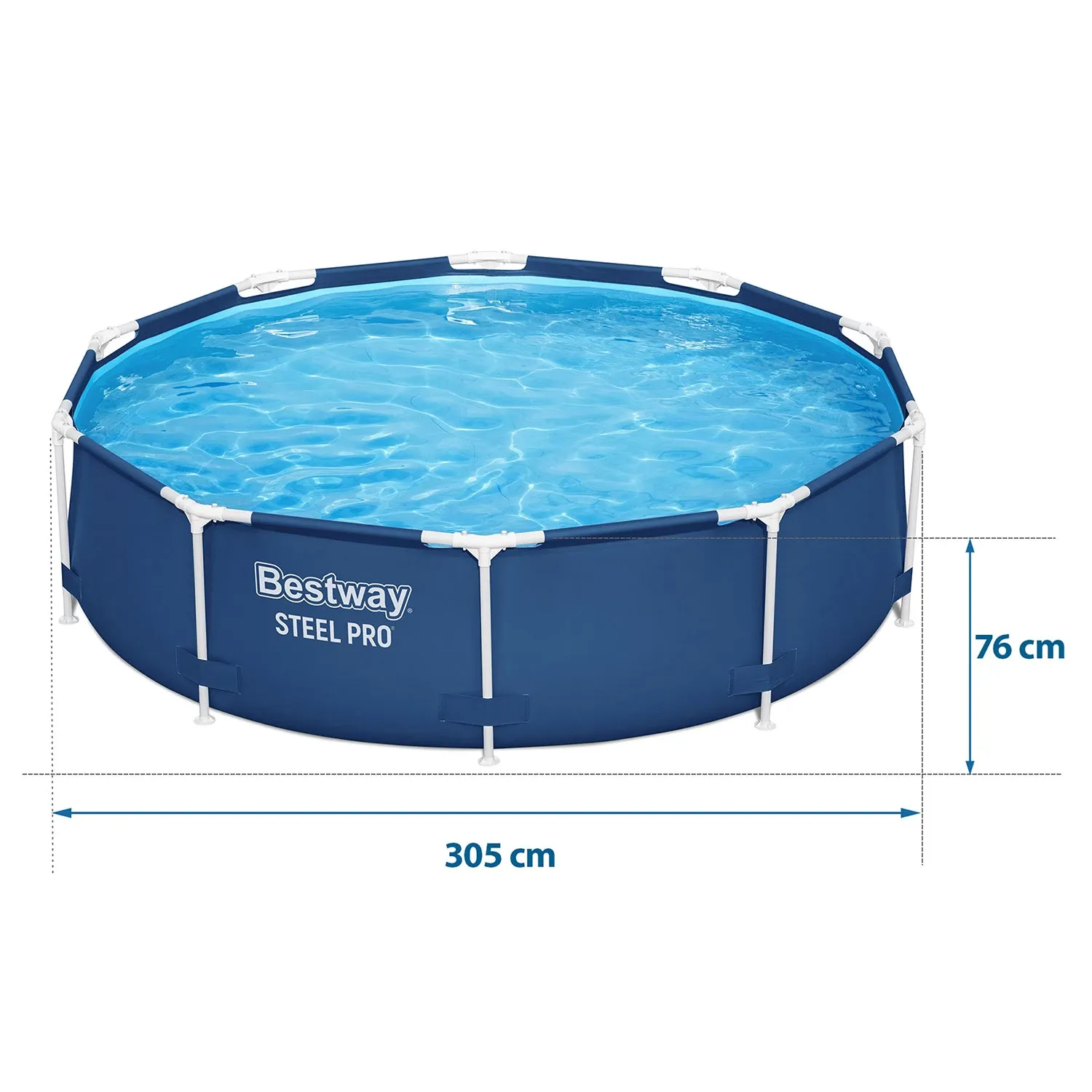 Karkasinis sodo baseinas 305 x 76 cm Bestway 56677 - nuotrauka 1