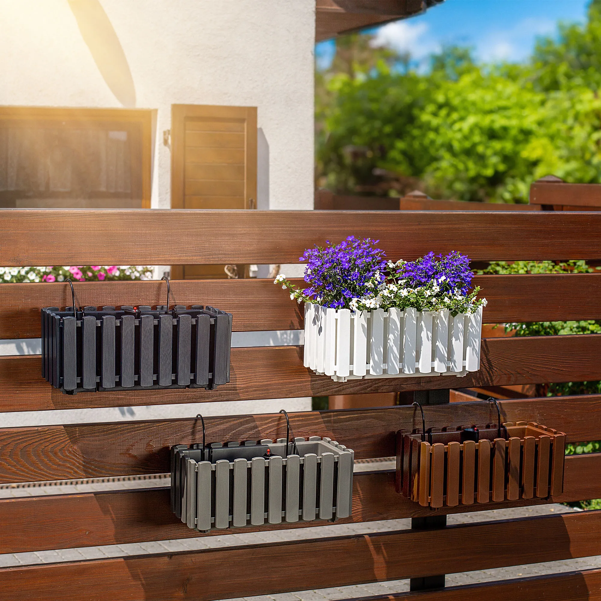 Glifada 40 cm dėžė su rankenomis ir laistymo sistema