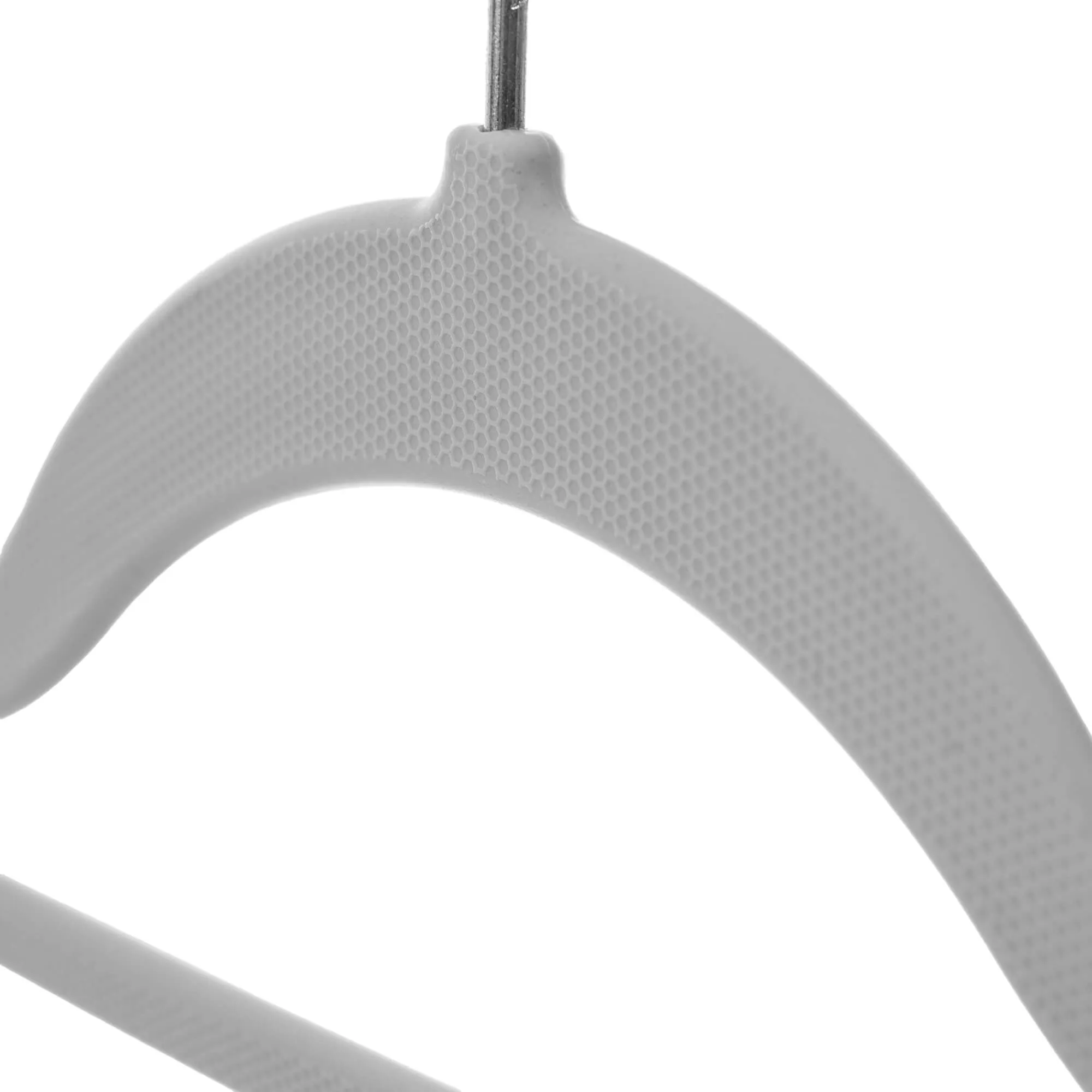 „Cuves“ drabužių pakaba su neslystančiu paviršiumi, pilka, 5 vnt.