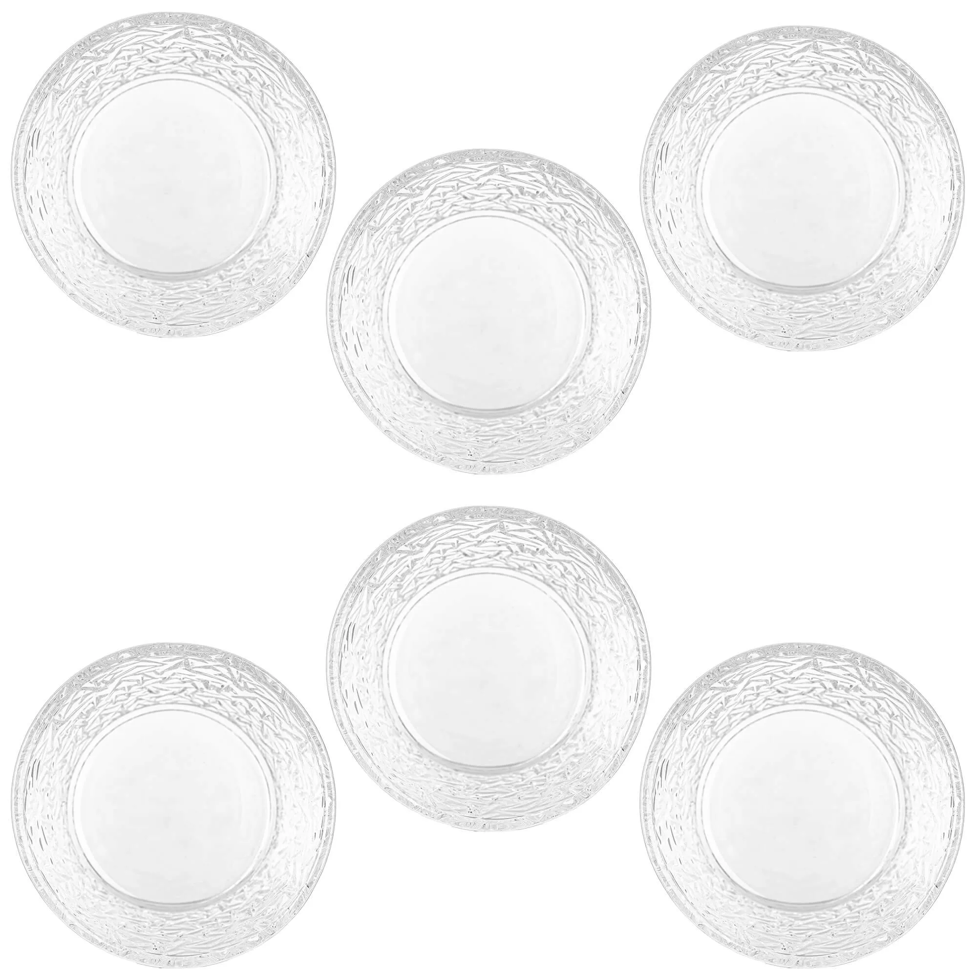 „Torza“ ledų indeliai 290 ml be kojelės, su ledo raštu, 6 vnt.