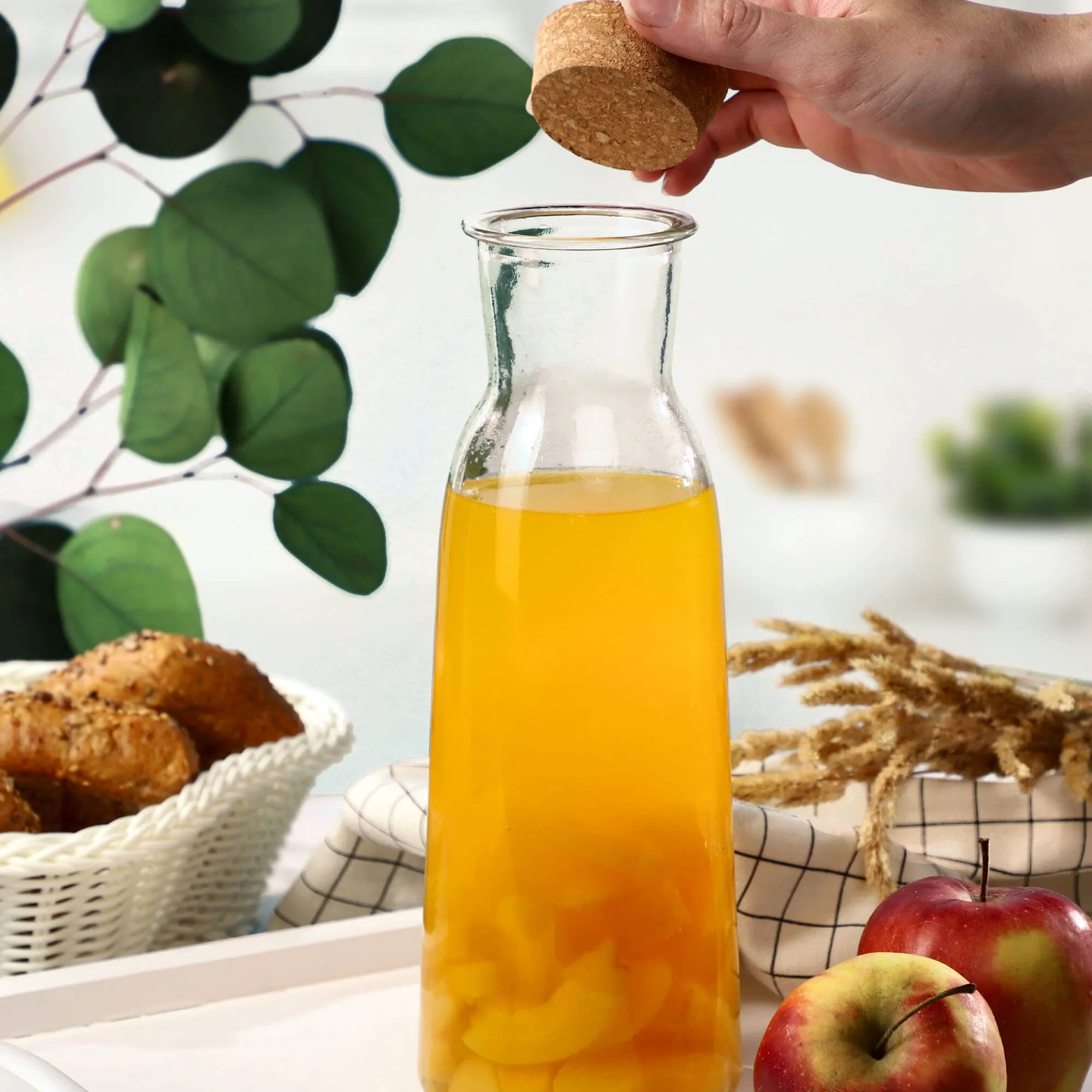 Atessa 1 l stiklinis termosas