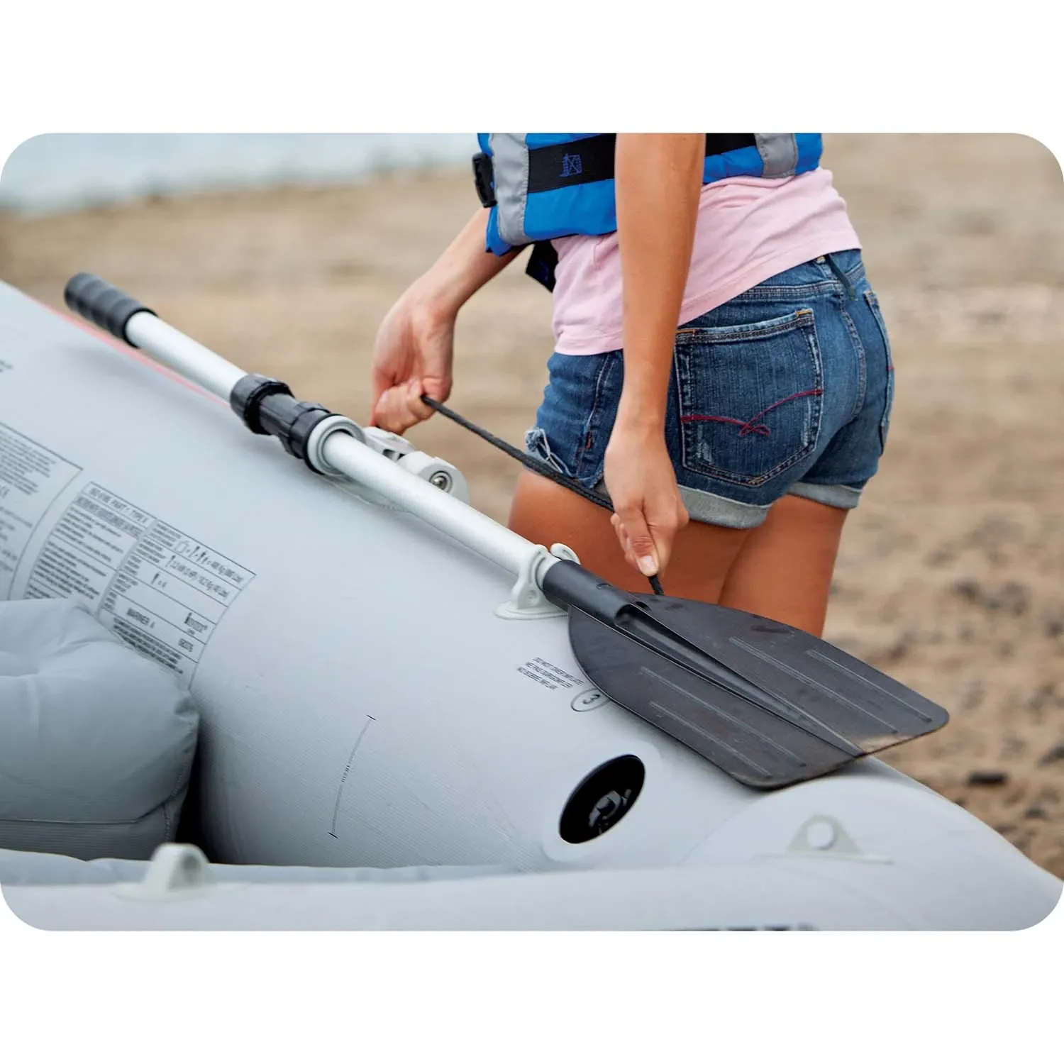 Pripučiama valtis „Mariner 4“ komplektas, 328 x 145 x 48 cm, INTEX 68376 - nuotrauka 1