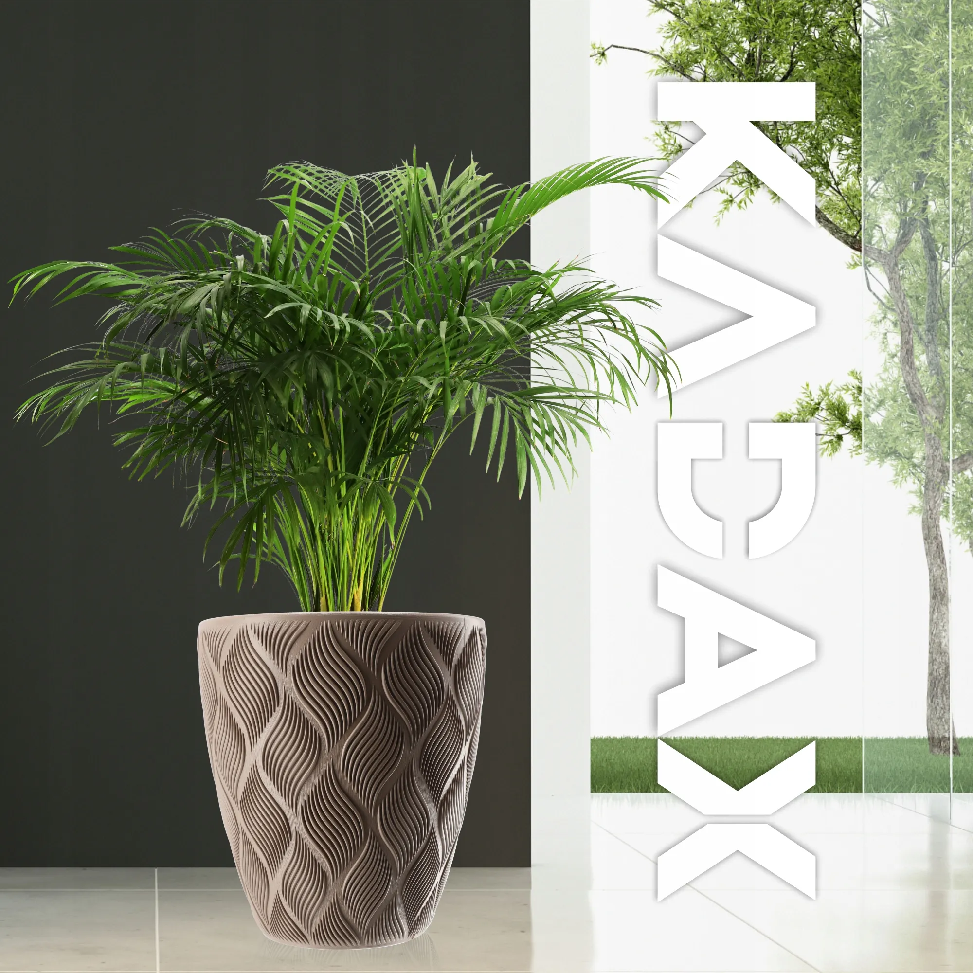 Jesi gėlių vazonas su įdėklu 30 cm