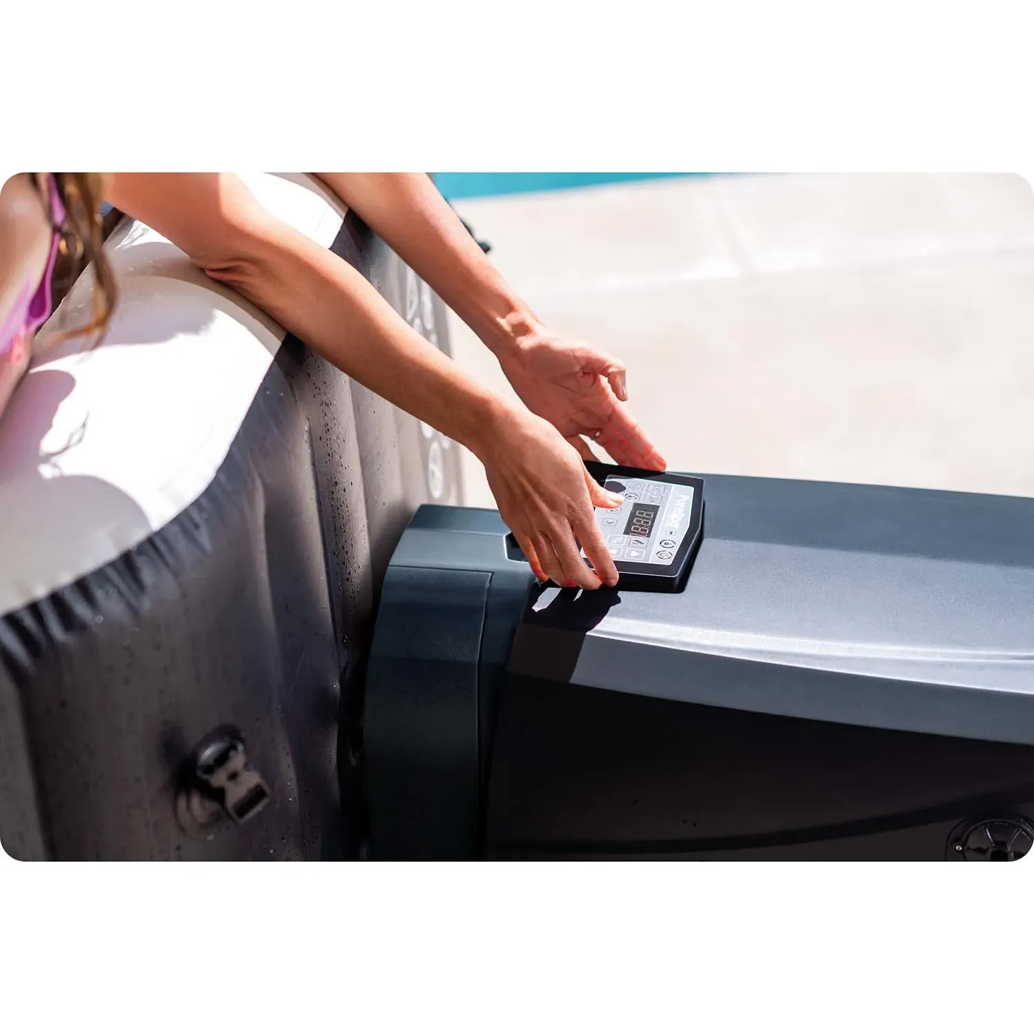 Pripučiama SPA su hidromasažu 4 asmenims, INTEX 28458 komplektas - nuotrauka 1