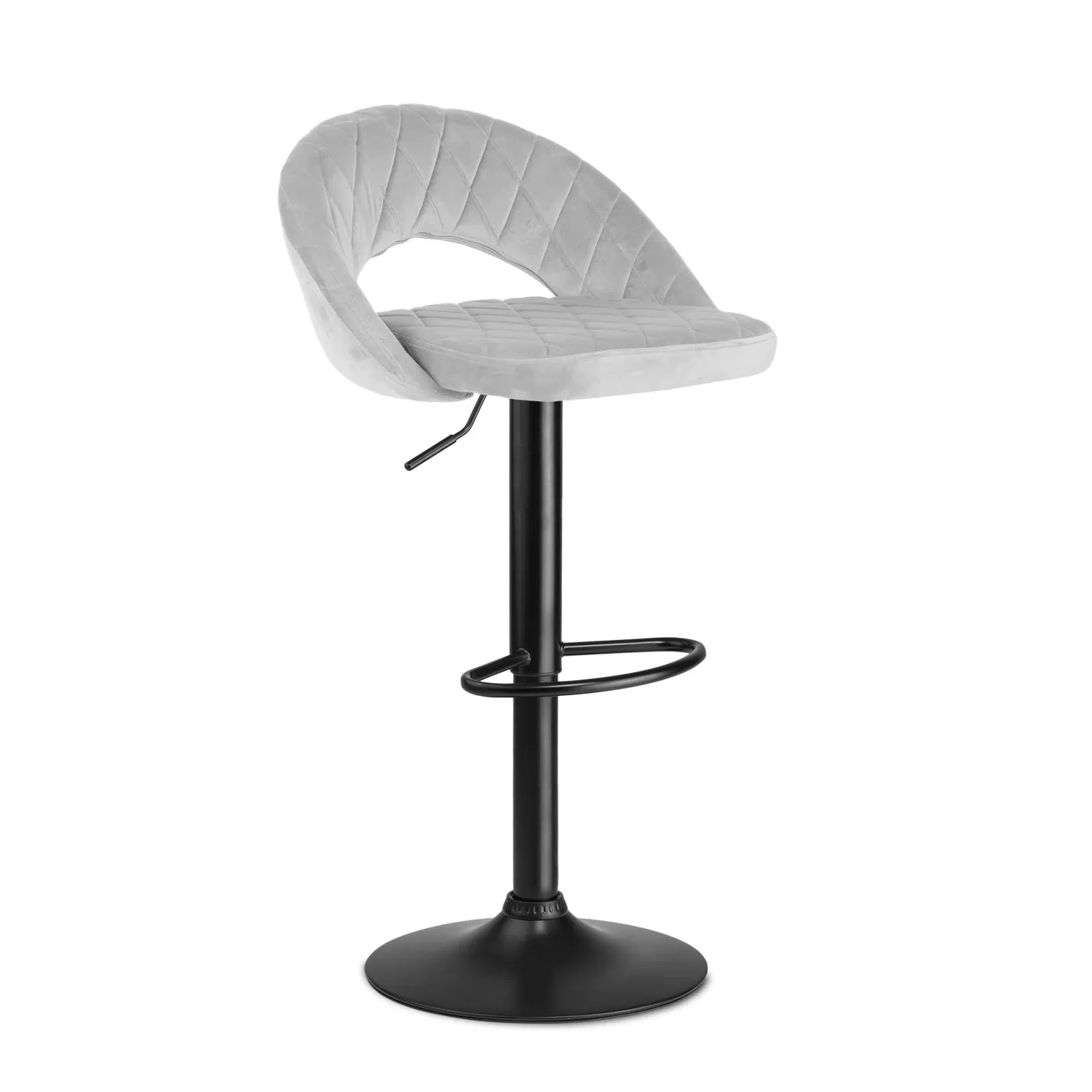 Meva baro kėdė su atlošu, pilka - nuotrauka 1