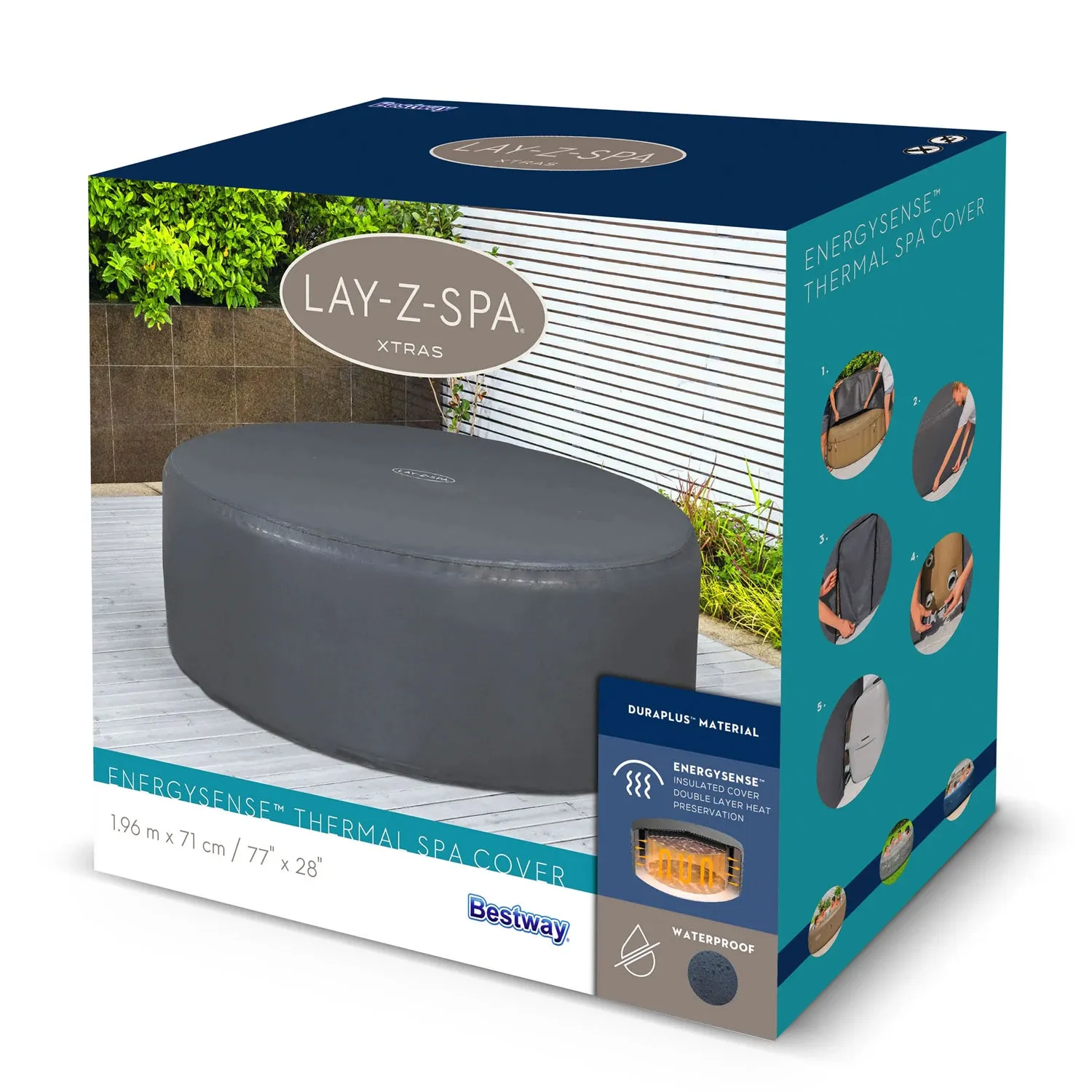 Terminis SPA uždangalas 196 x 71 cm Bestway 60318 - nuotrauka 1