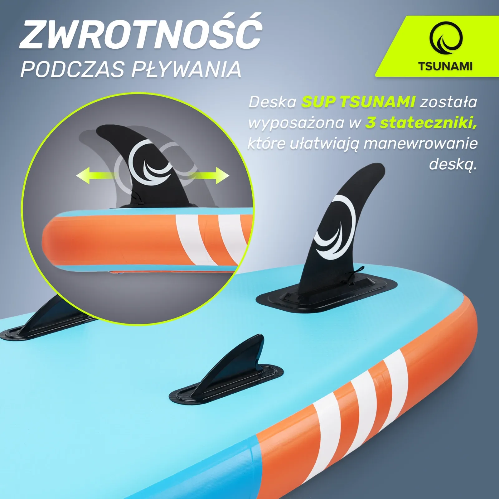 SUP TSUNAMI irklentė 320 cm T02