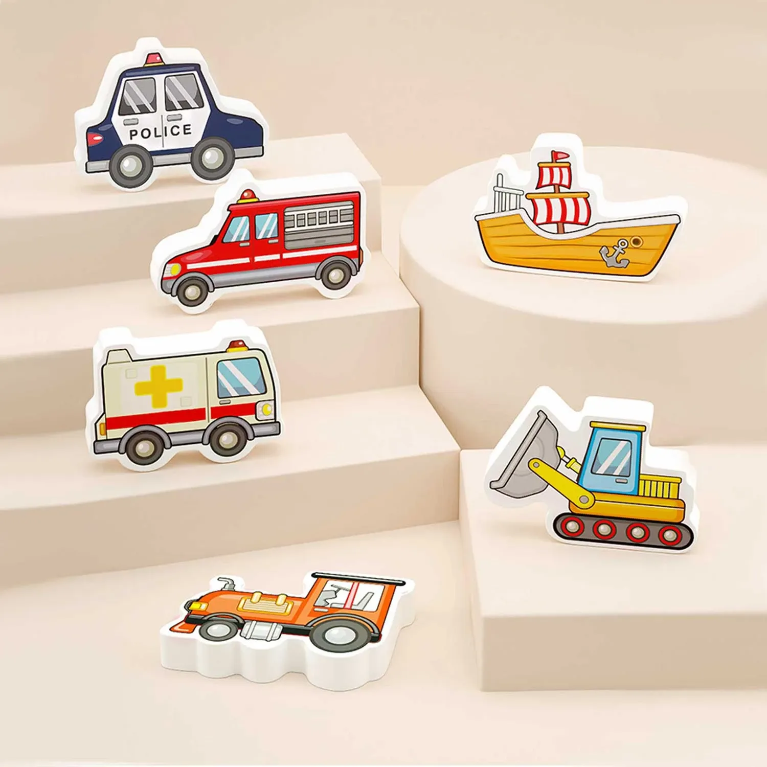 „Ricokids 781400“ edukacinė lenta su skaičiais, gyvūnais ir transporto priemonėmis - nuotrauka 1