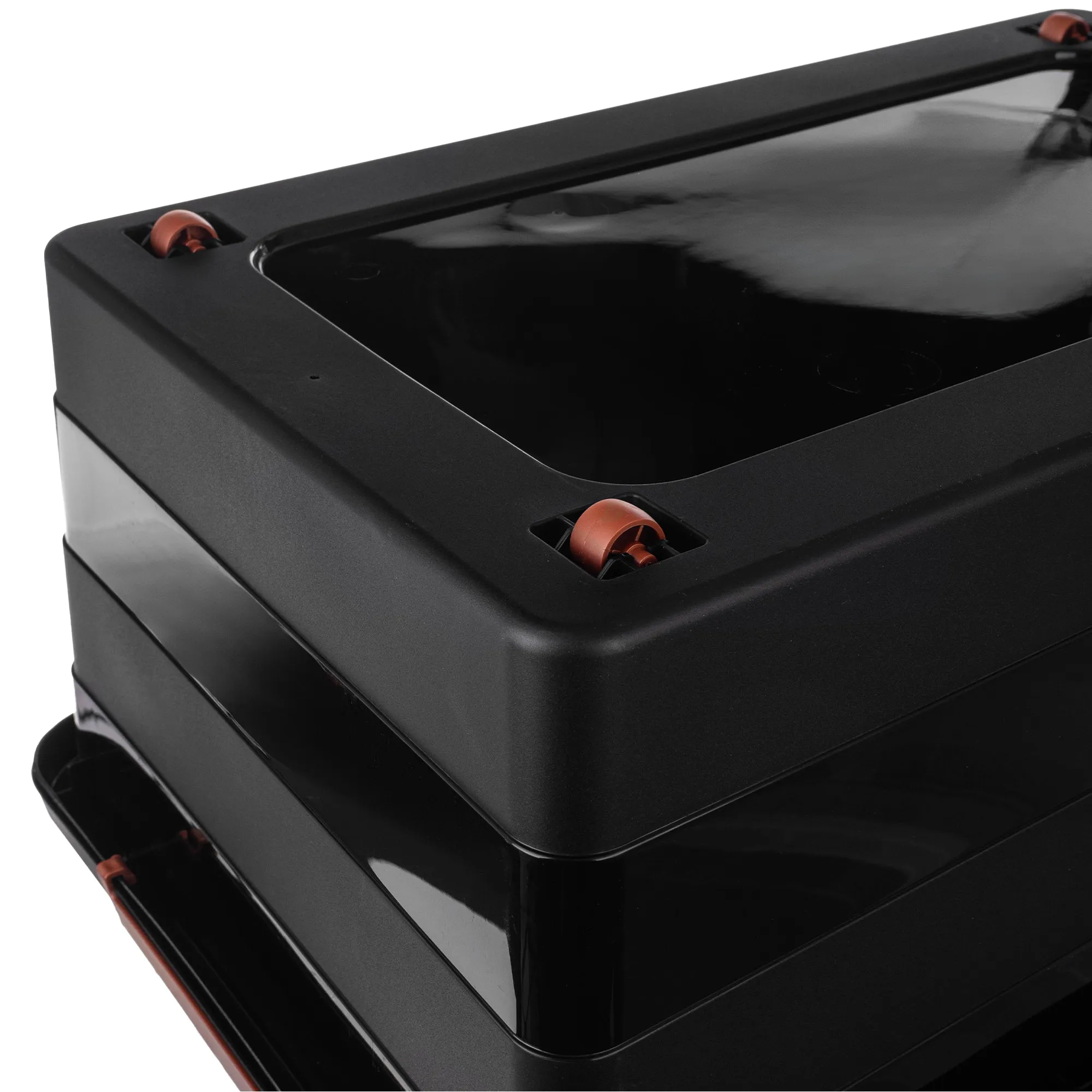 Laora žaislų laikymo rinkinys 28 l + 40 l + 55 l, juodas