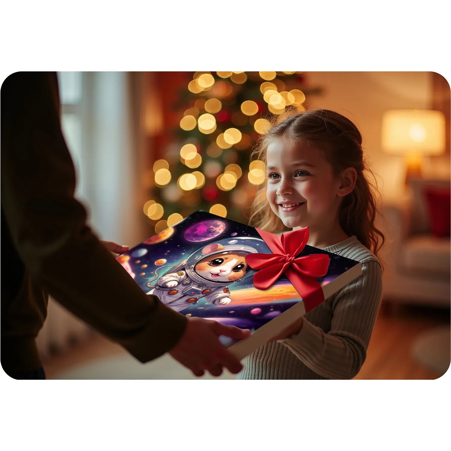 Paveikslas, tapytas skaičiais, 40x50 cm, Massido Astronauta - nuotrauka 1