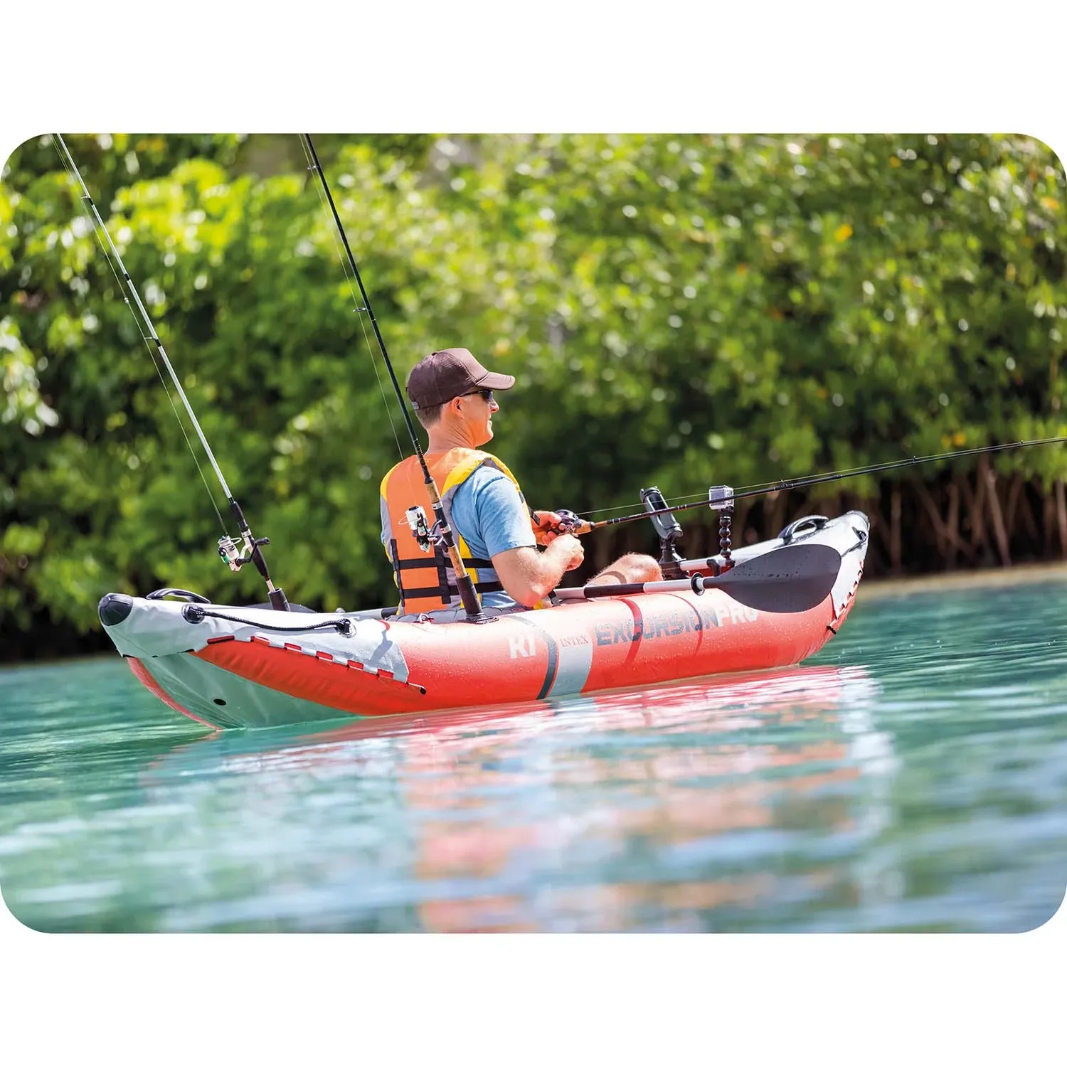 Baidarė „Excursion Pro K1 INTEX 68303“ - nuotrauka 1