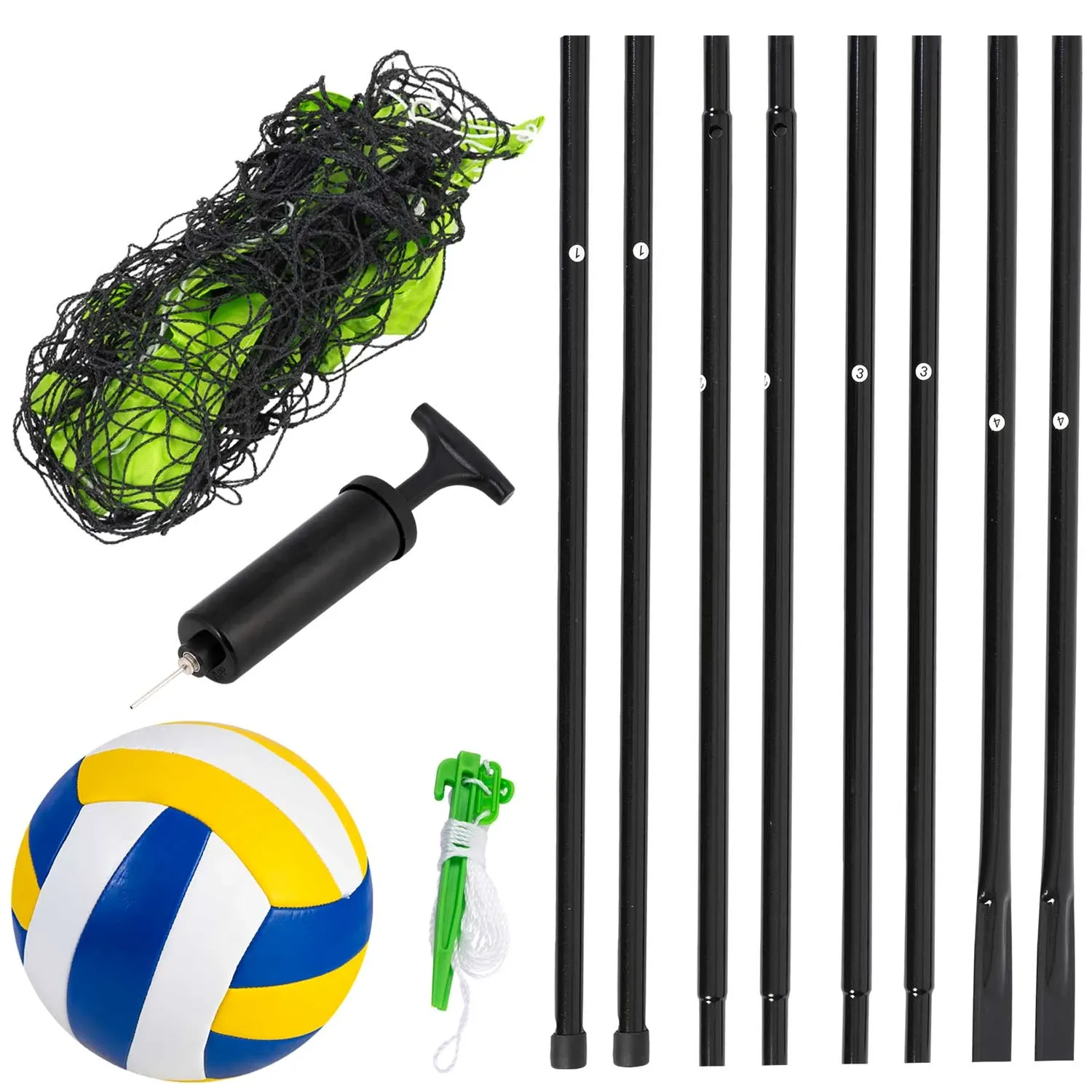 Tinklinio ir badmintono tinklas ir rėmas 570 cm - nuotrauka 1