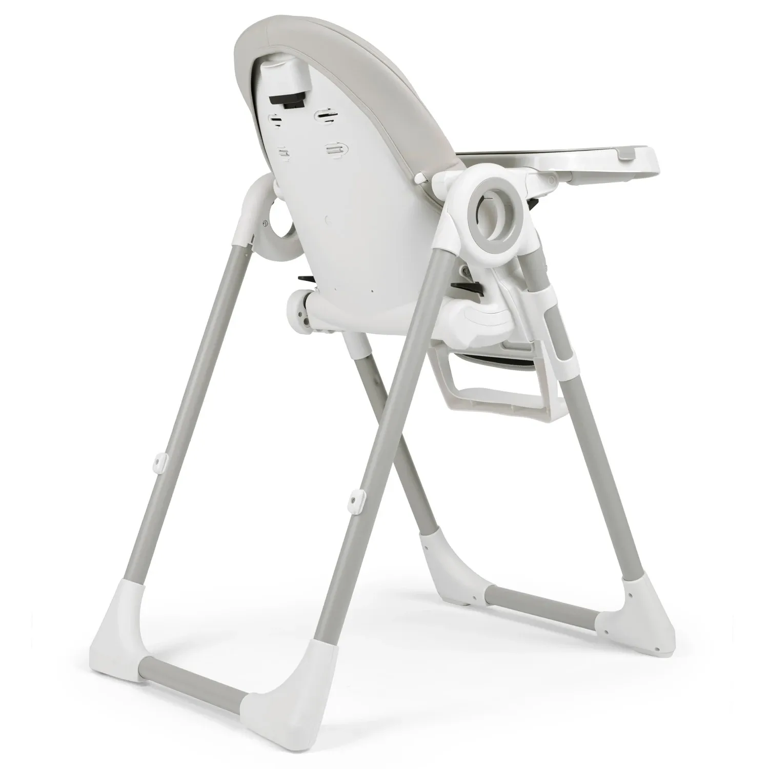 Maitinimo kėdutė su staliuku, Belo šokdynė, pilka + apsauginis lankelis - nuotrauka 1