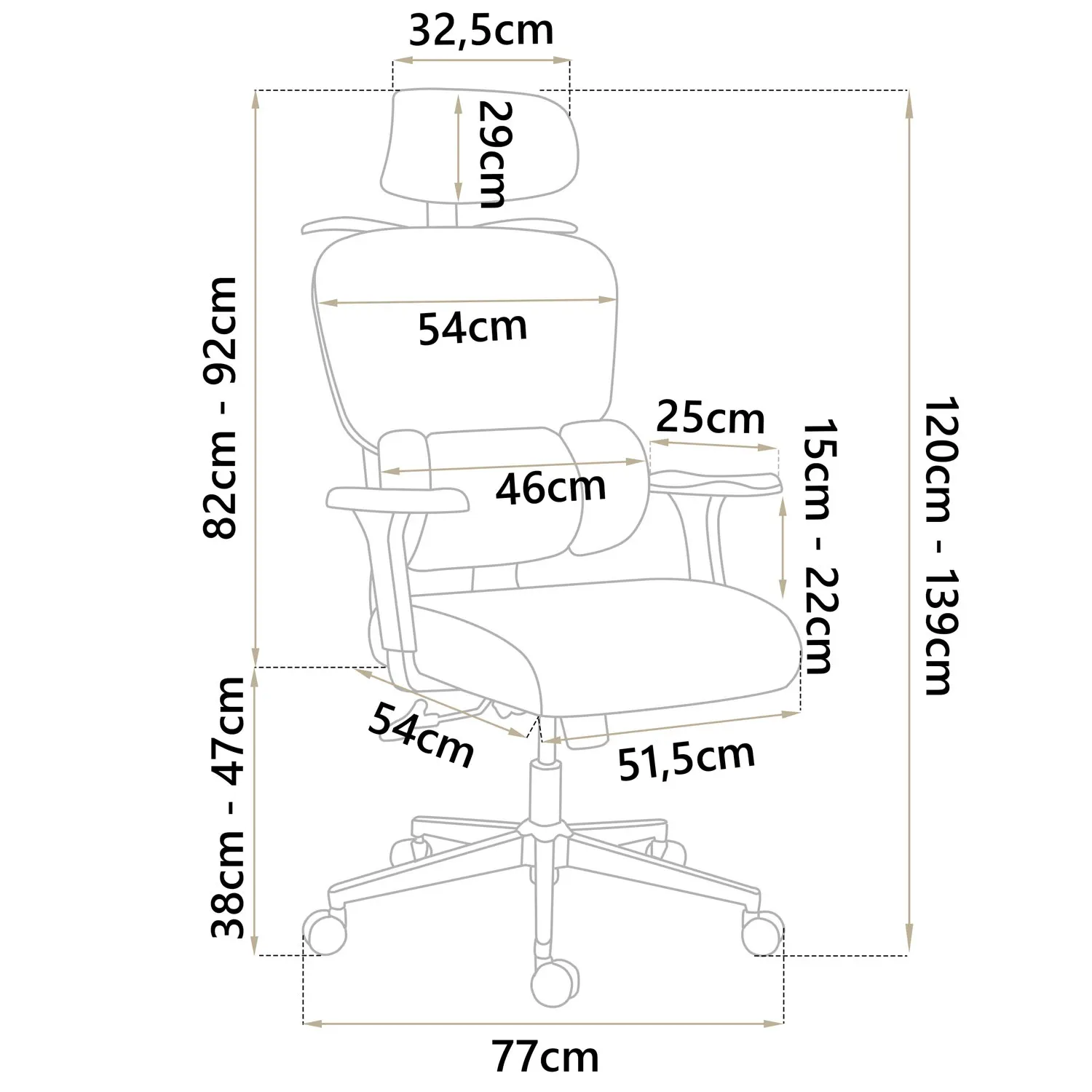 Sofotel Talin mikro tinklelio biuro kėdė – juoda - nuotrauka 1
