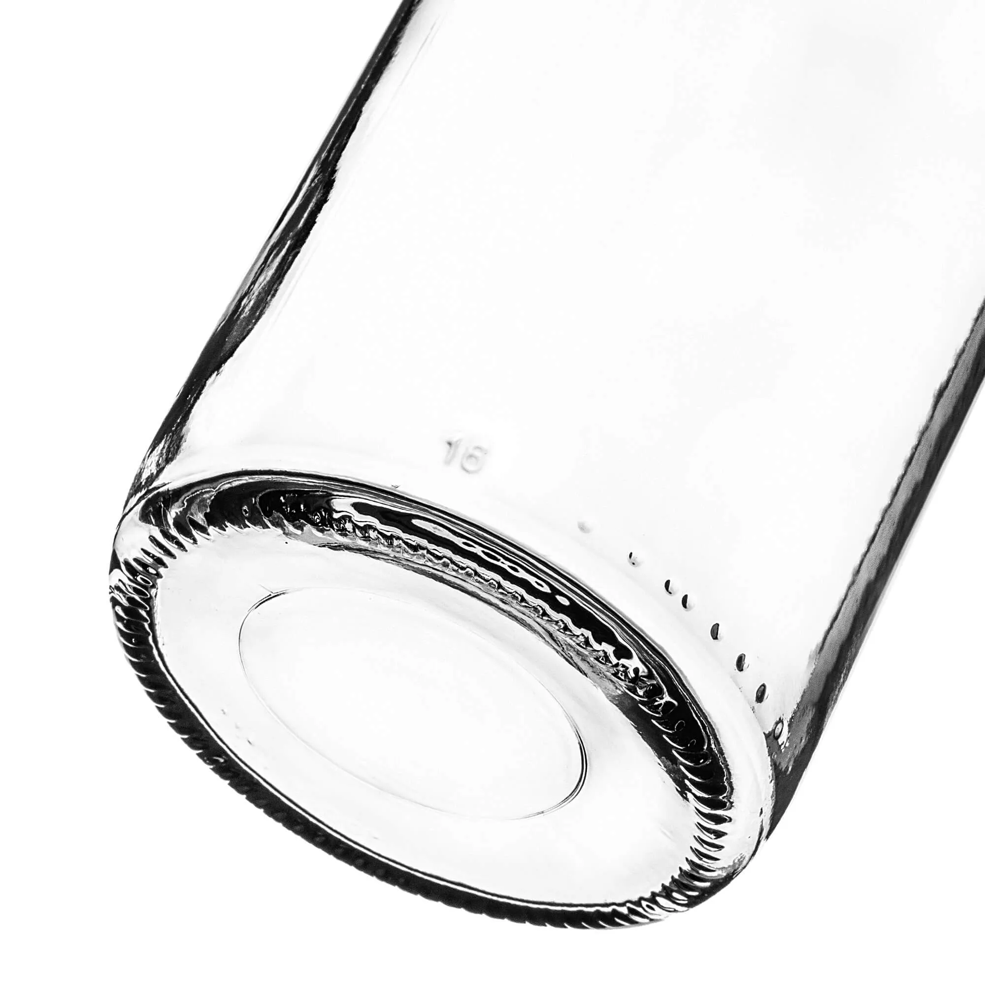 Stikliniai pieno buteliukai 1 l su baltu dangteliu, 43 mm, 3 vnt.