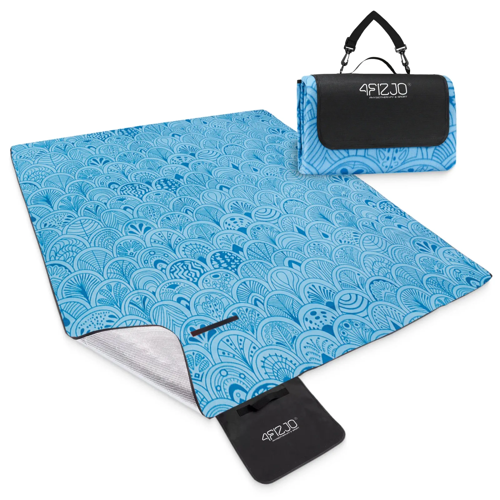 Izoliuota paplūdimio pikniko antklodė 200 x 200 cm