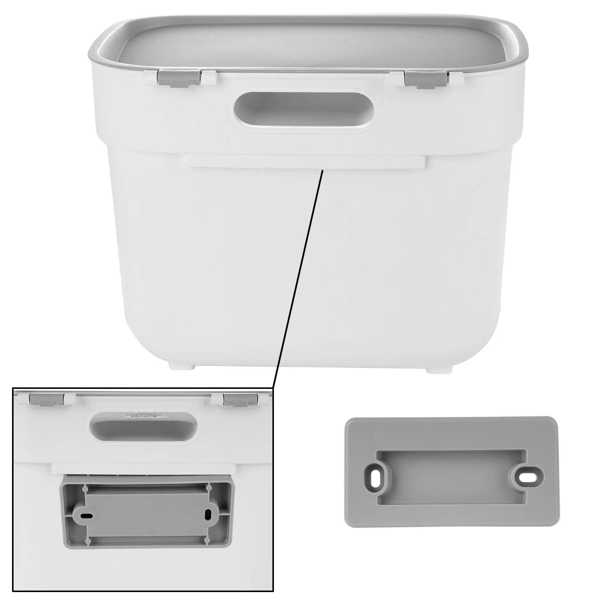 Curver Ready to Collect 5 l atliekų rūšiavimo šiukšliadėžė, balta