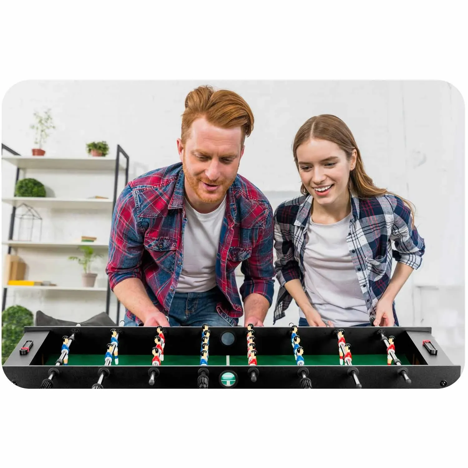 „Neosport“ stalo futbolo stalas, 121 x 61 x 80 cm, NS-803, juodas - nuotrauka 1