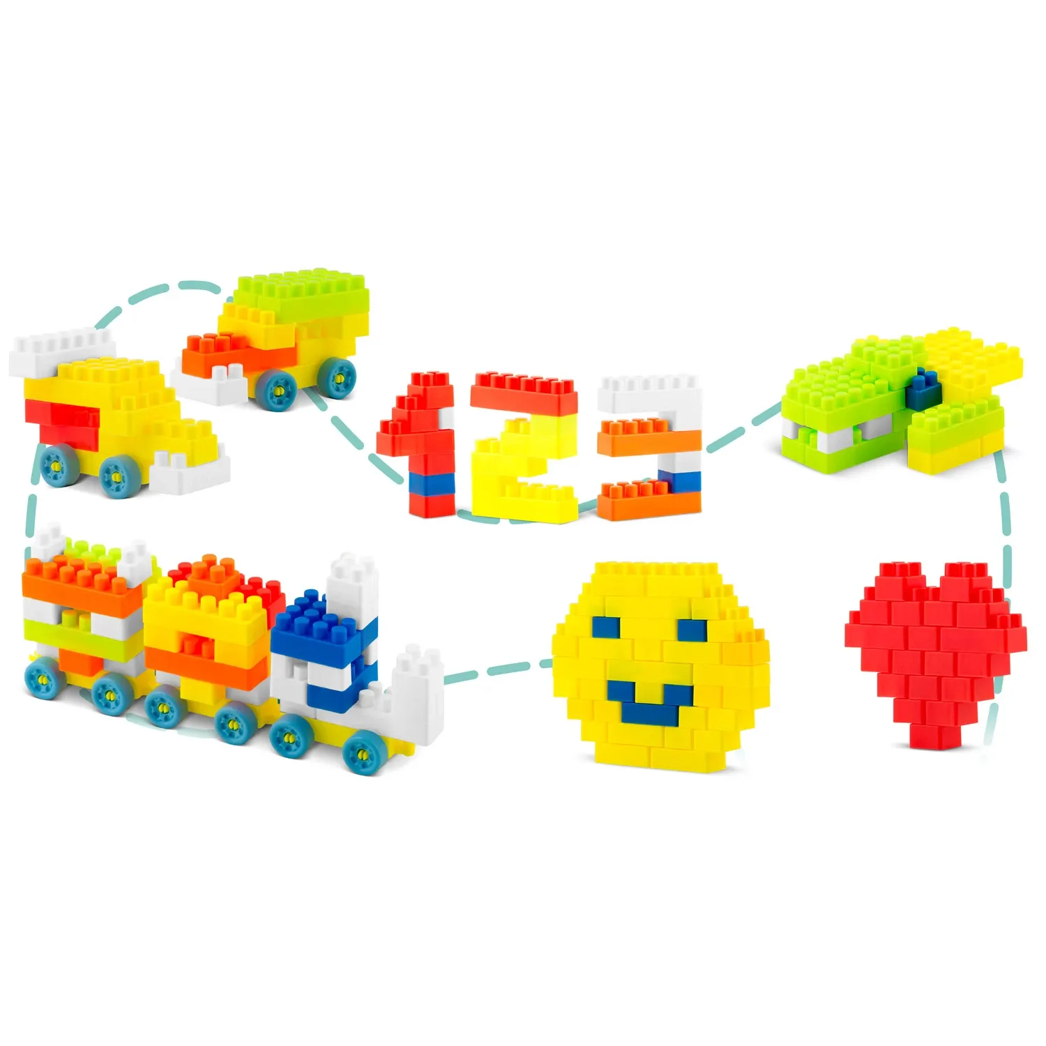 Dideli žaislų kaladėlės RK-761 Ricokids - nuotrauka 1