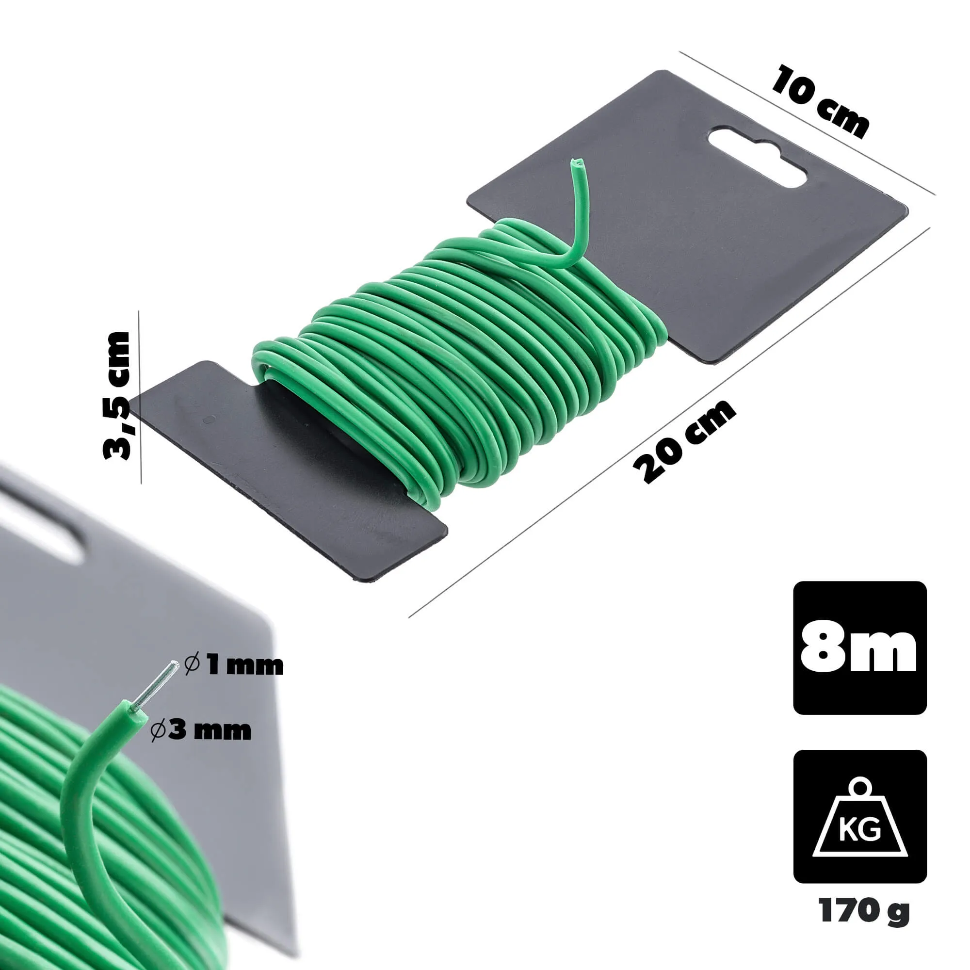 Draix TPR 8 m susuktas augalų raištelis