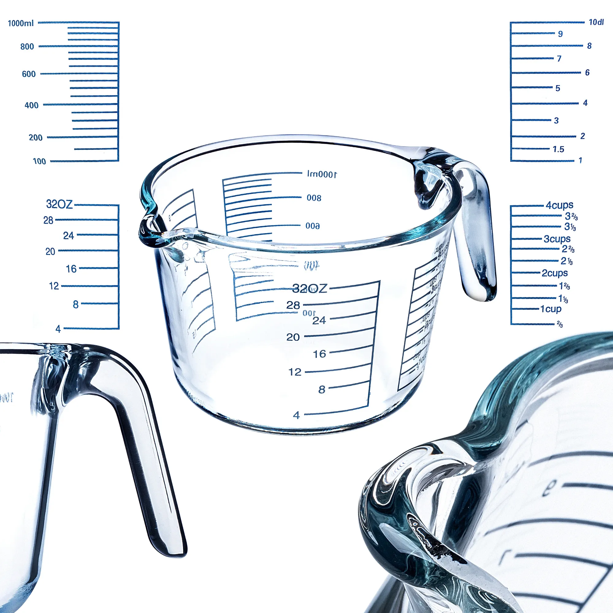 Autol 1 l stiklinis matavimo puodelis su gradacija