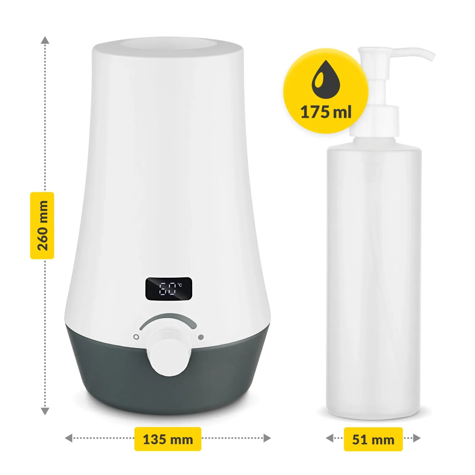 Elektrinis masažinio aliejaus šildytuvas