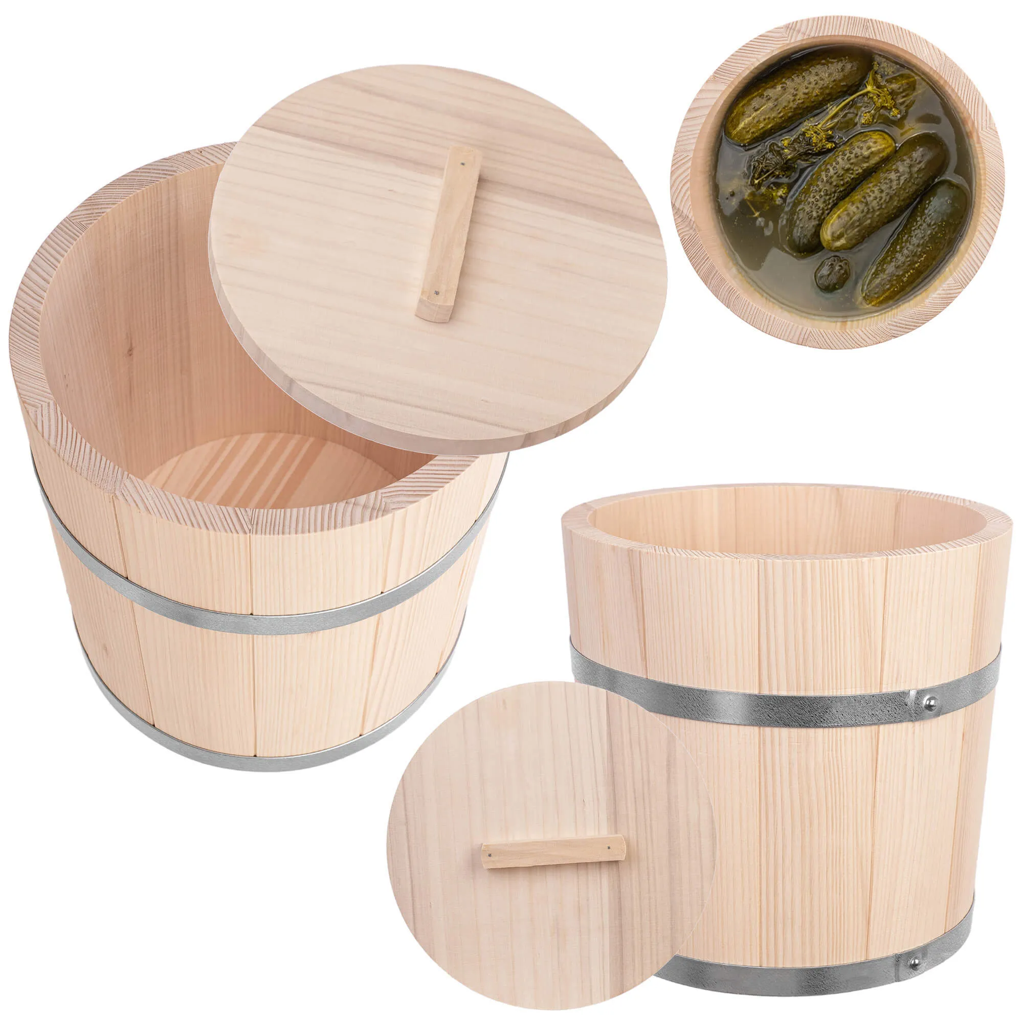 Reila 10L medinė marinavimo statinė