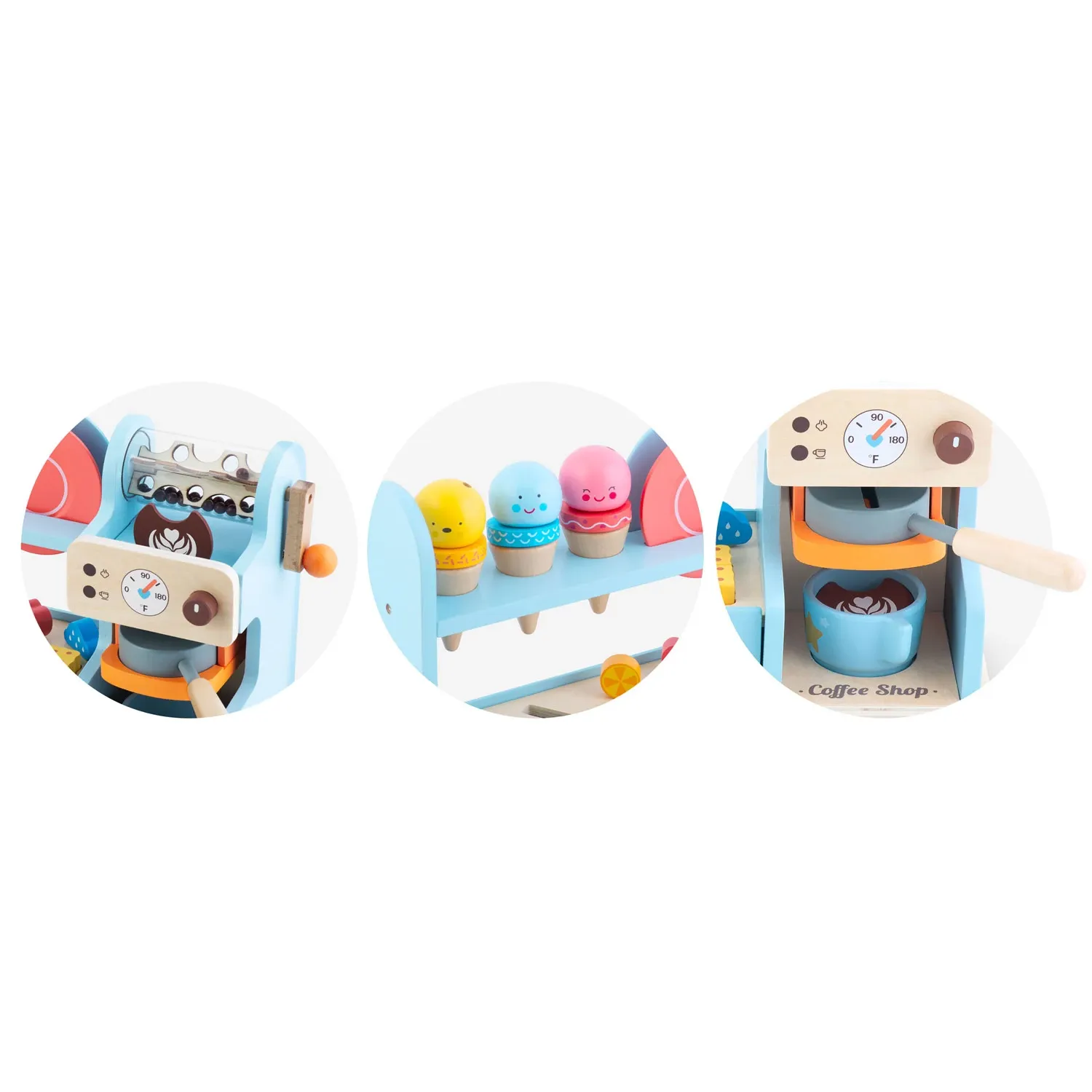 Medinis ledų kavinės žaislas vaikams Nukido NK-880 - nuotrauka 1