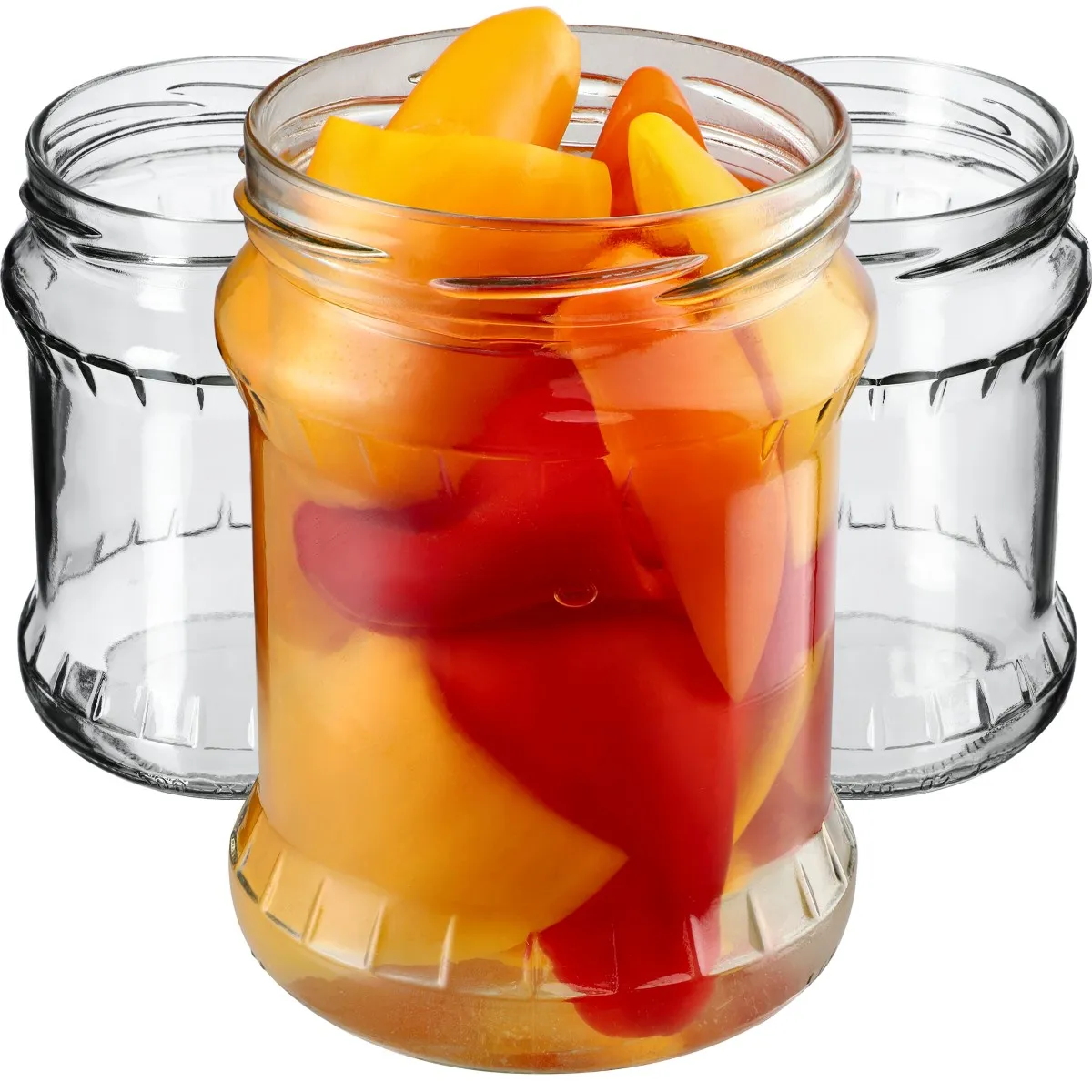 Kisko konservavimo stiklainiai 500 ml 8 vnt. 82 mm be dangtelių