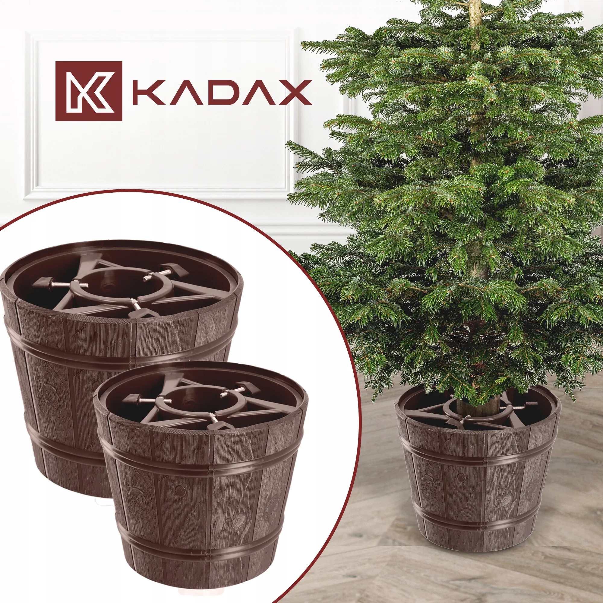 Taden Kalėdų eglutės stovas 33 cm rudas