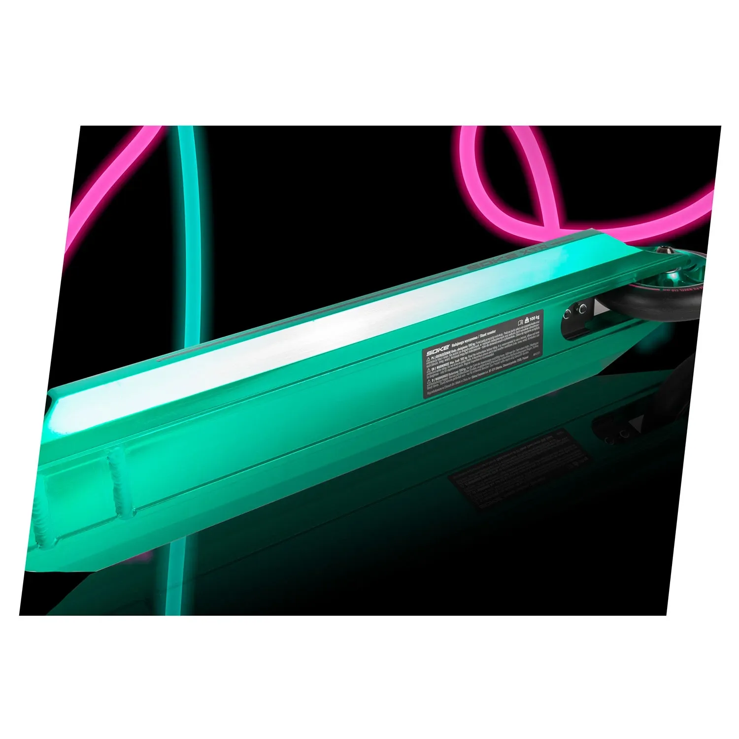 SOKE XTR triukų paspirtukas turkio spalvos rožinis - nuotrauka 1