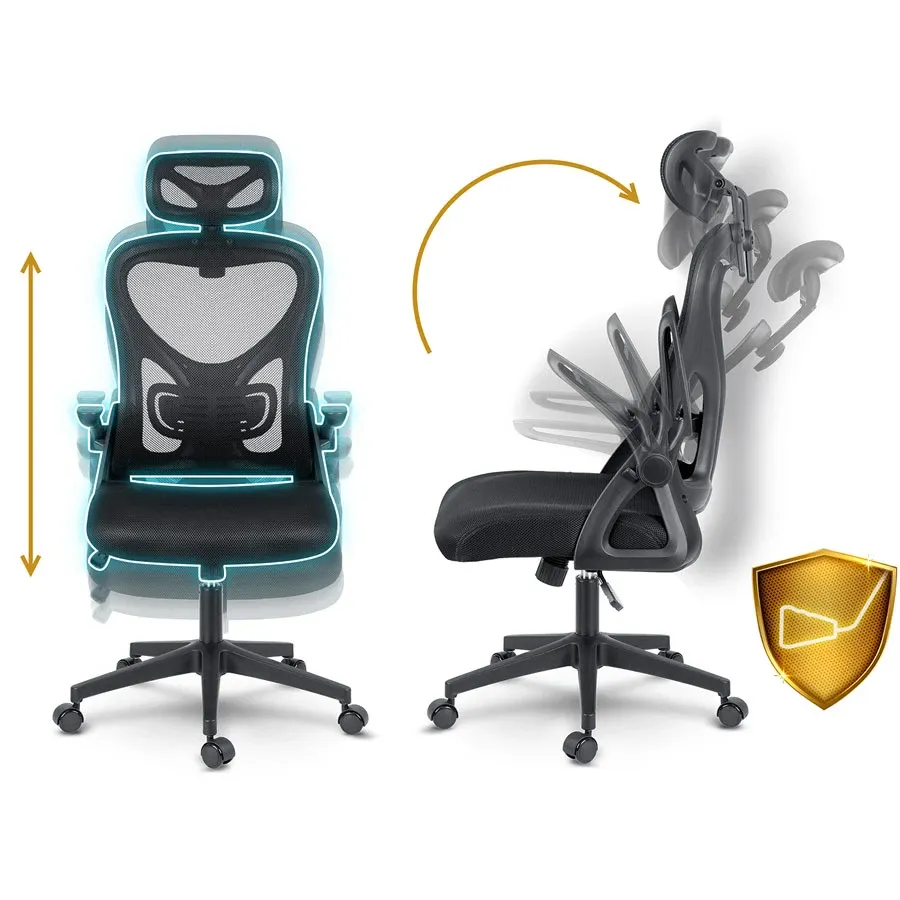 Sofotel Todden mikro tinklelio biuro kėdė, juoda - nuotrauka 1