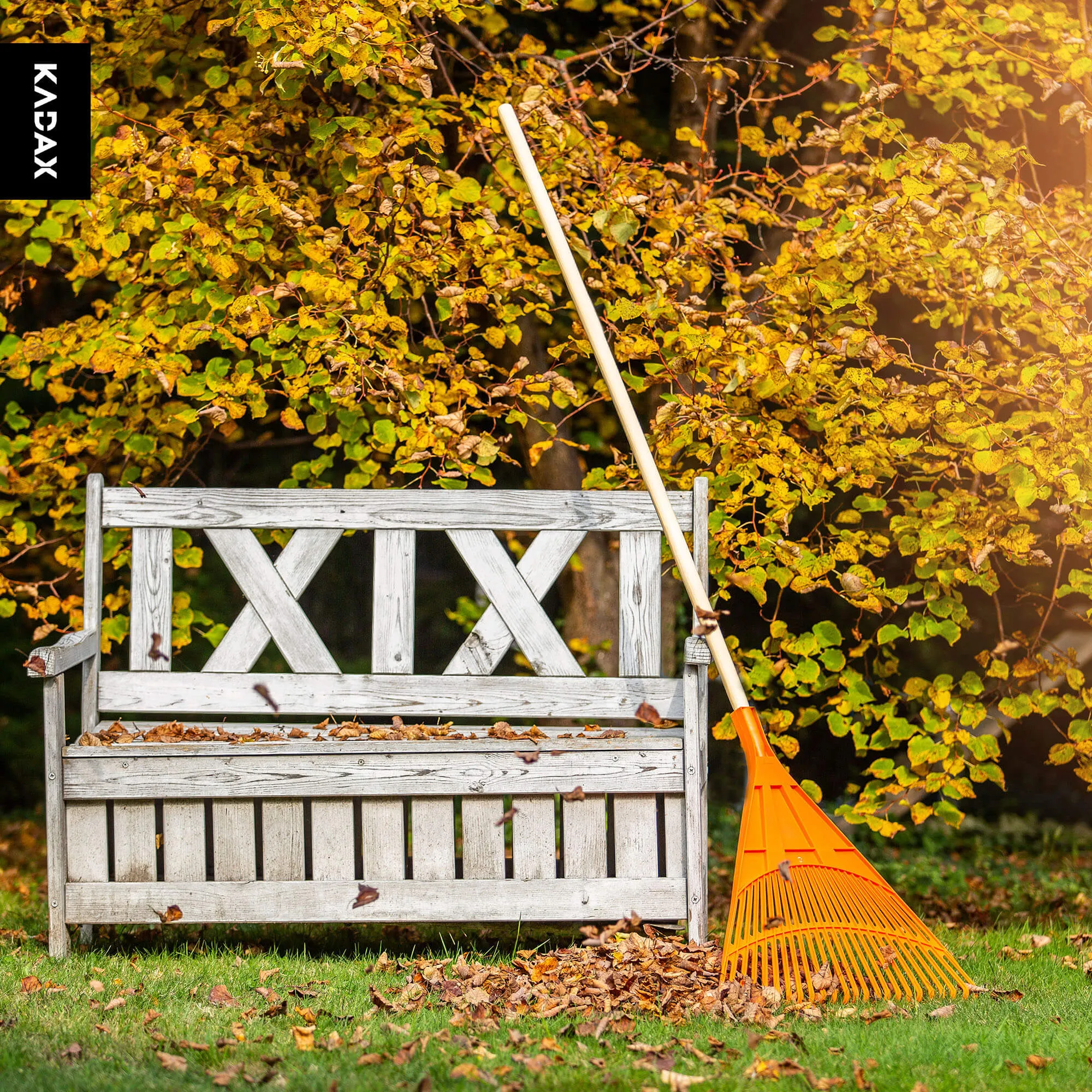 Lapų grėblys Scotto 176×60 cm, oranžinis