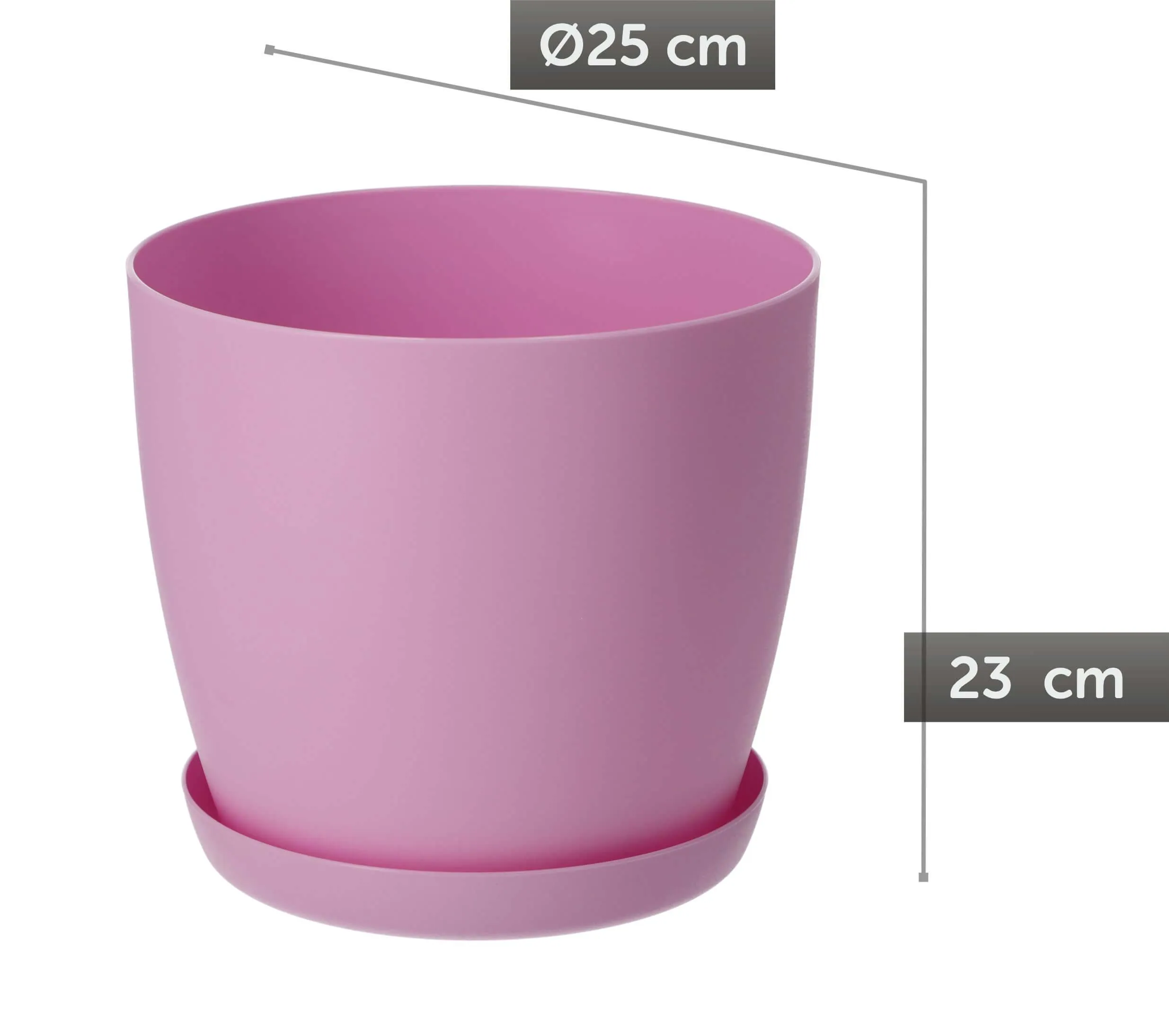 Agen vazonas su lėkštute 25 cm