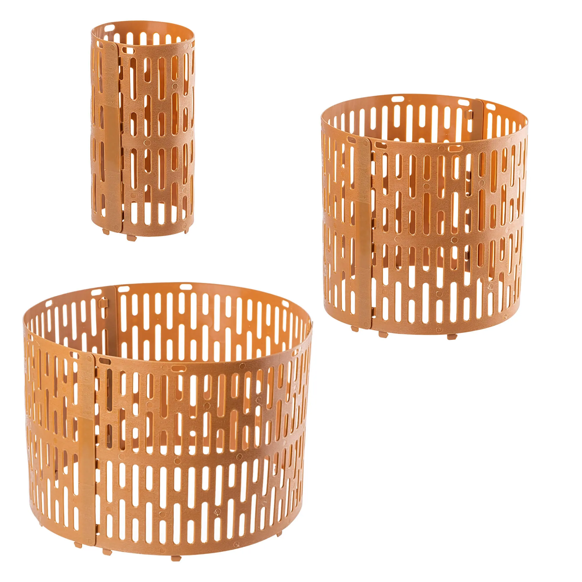 Ydes medžio kamieno uždangalai 20 x 33 cm rudi 6 vnt.