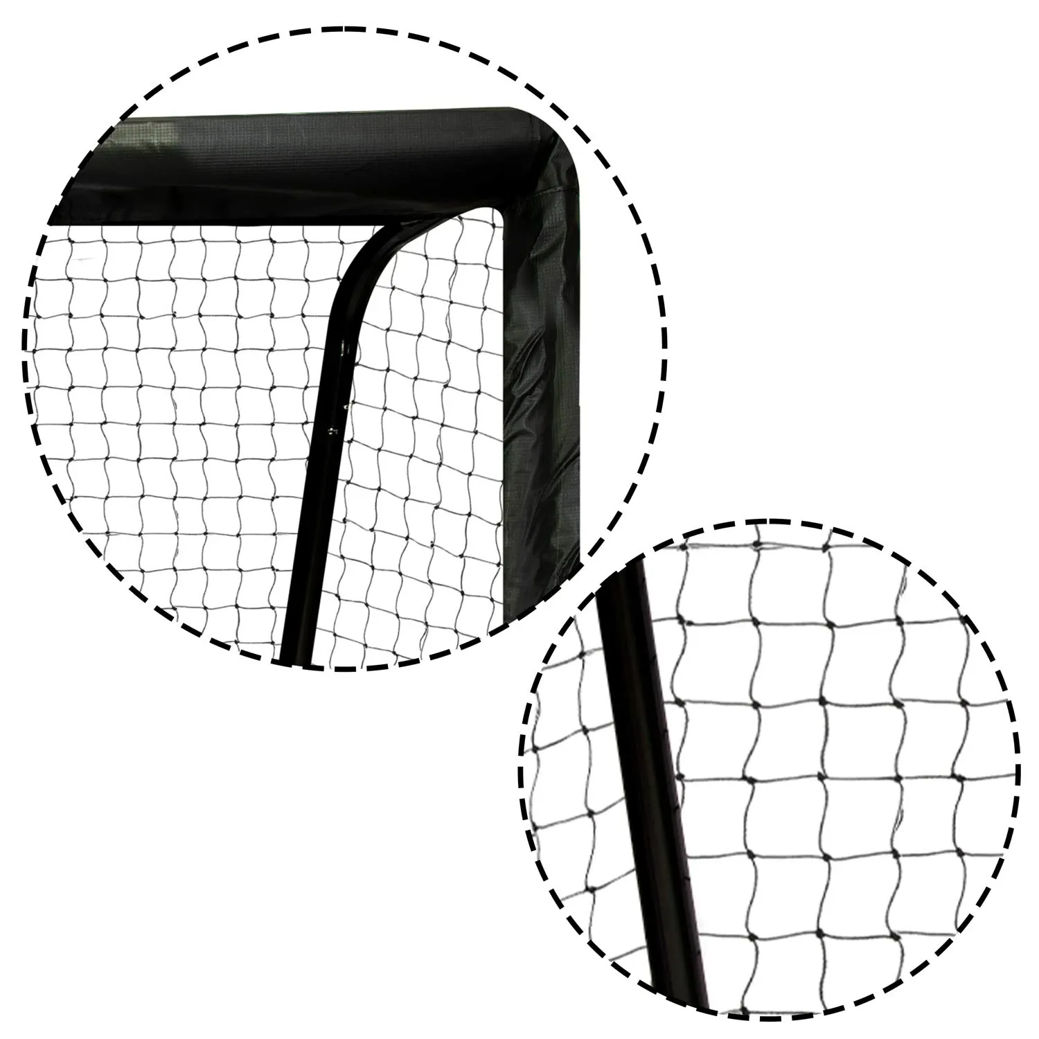 Futbolo vartai 180 x 120 x 60 cm NS-463 juodi ir raudoni - nuotrauka 1